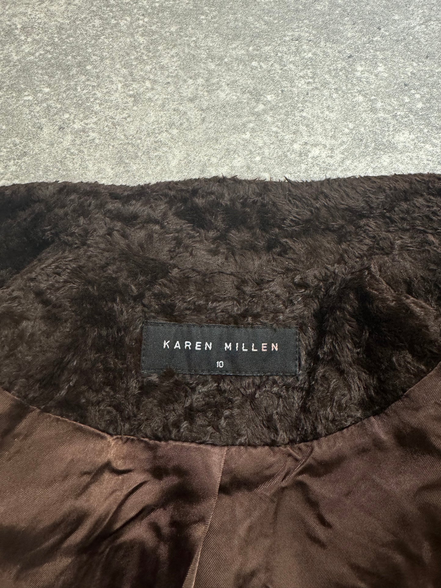 Karen Millen Faux Fur Gilet (UK10)