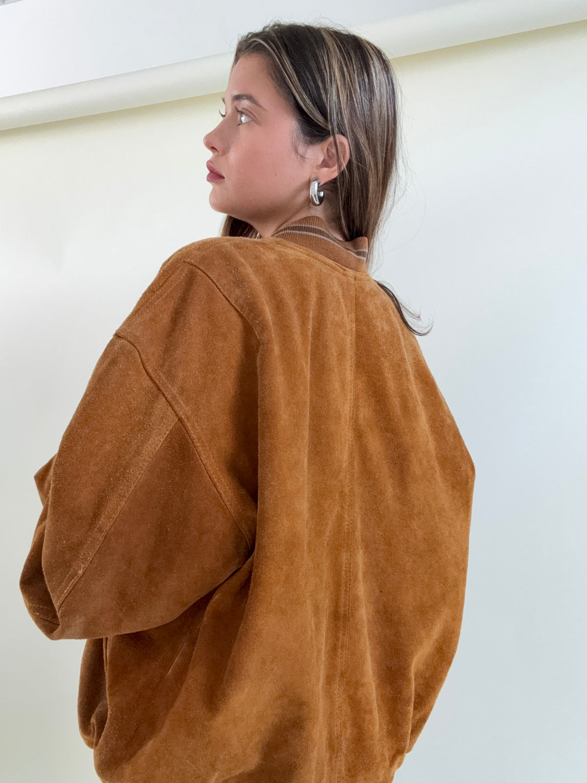 Vintage Diesel Suede Bomber Jacket (L)