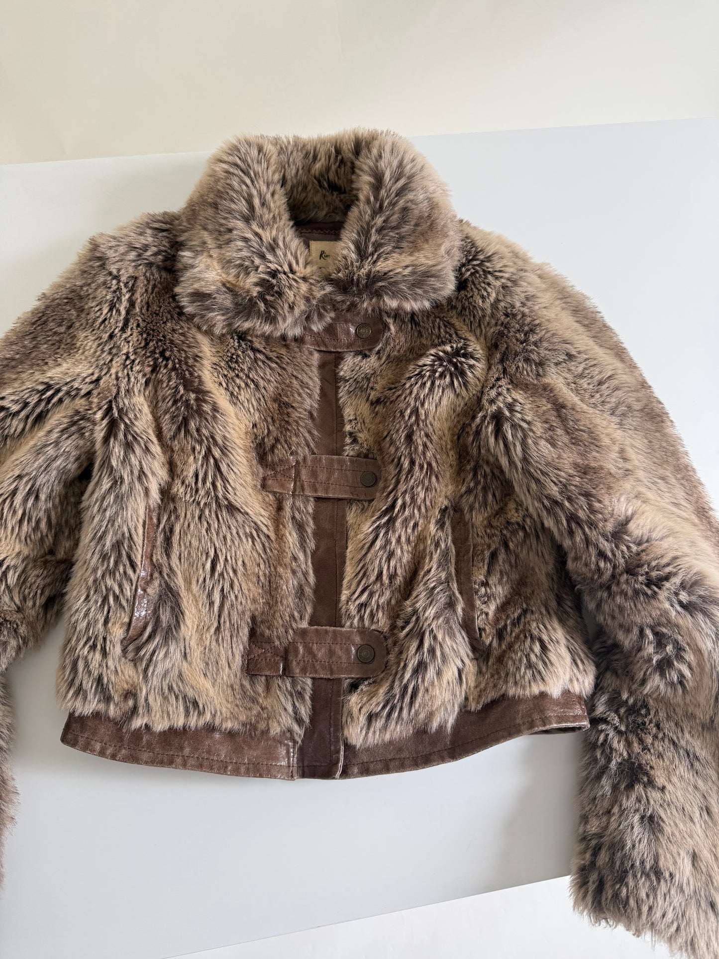 Faux Fur Bomber Jacket (UK12)