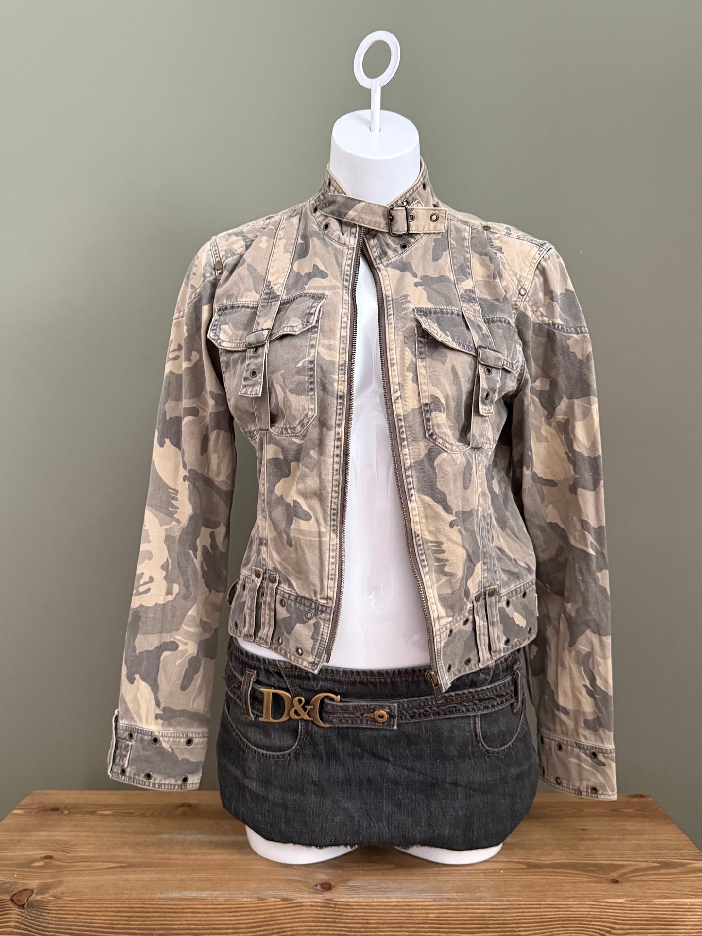 Camo Cargo Jacket (UK14)