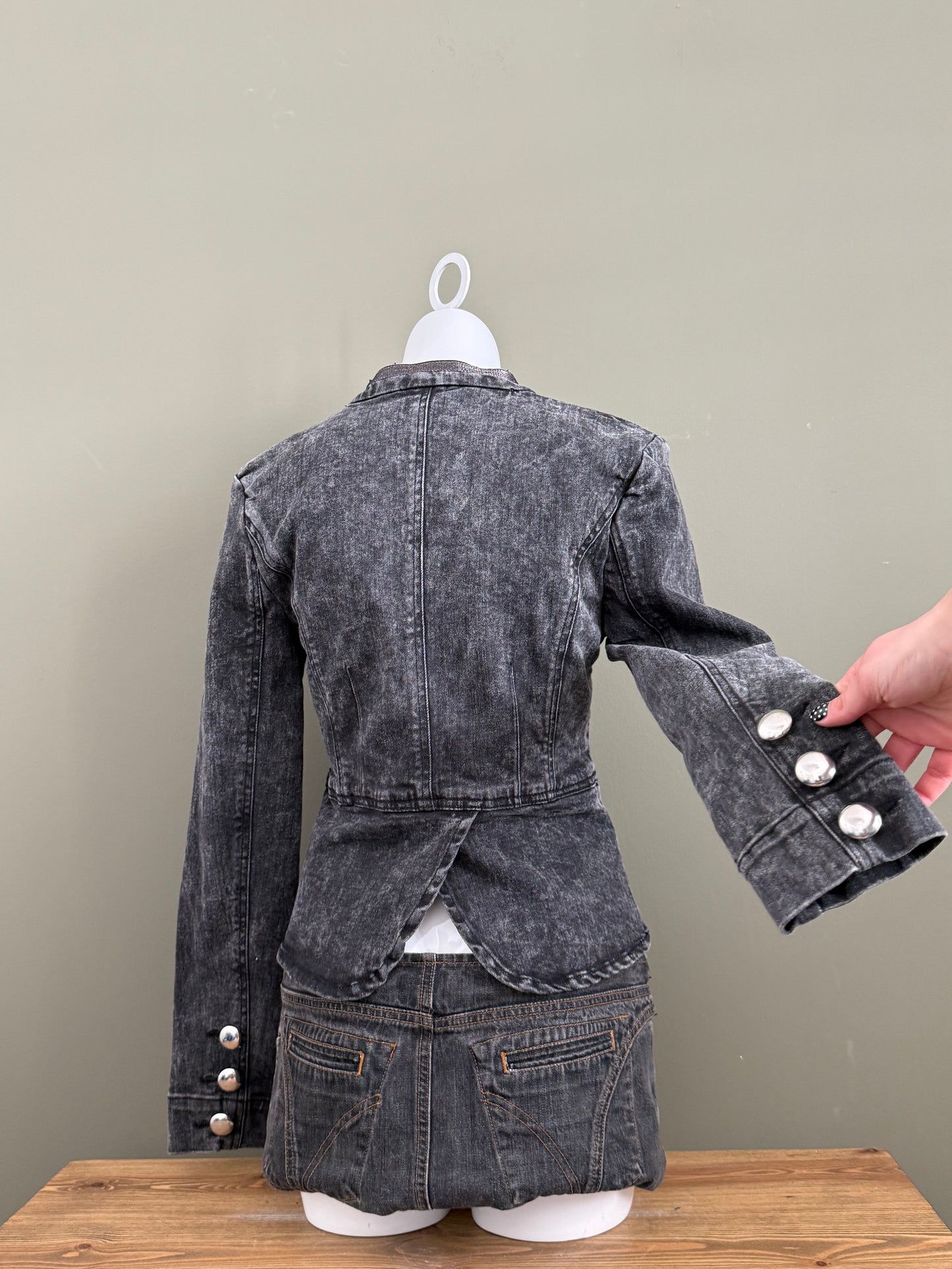 Denim Military Jacket (UK12)