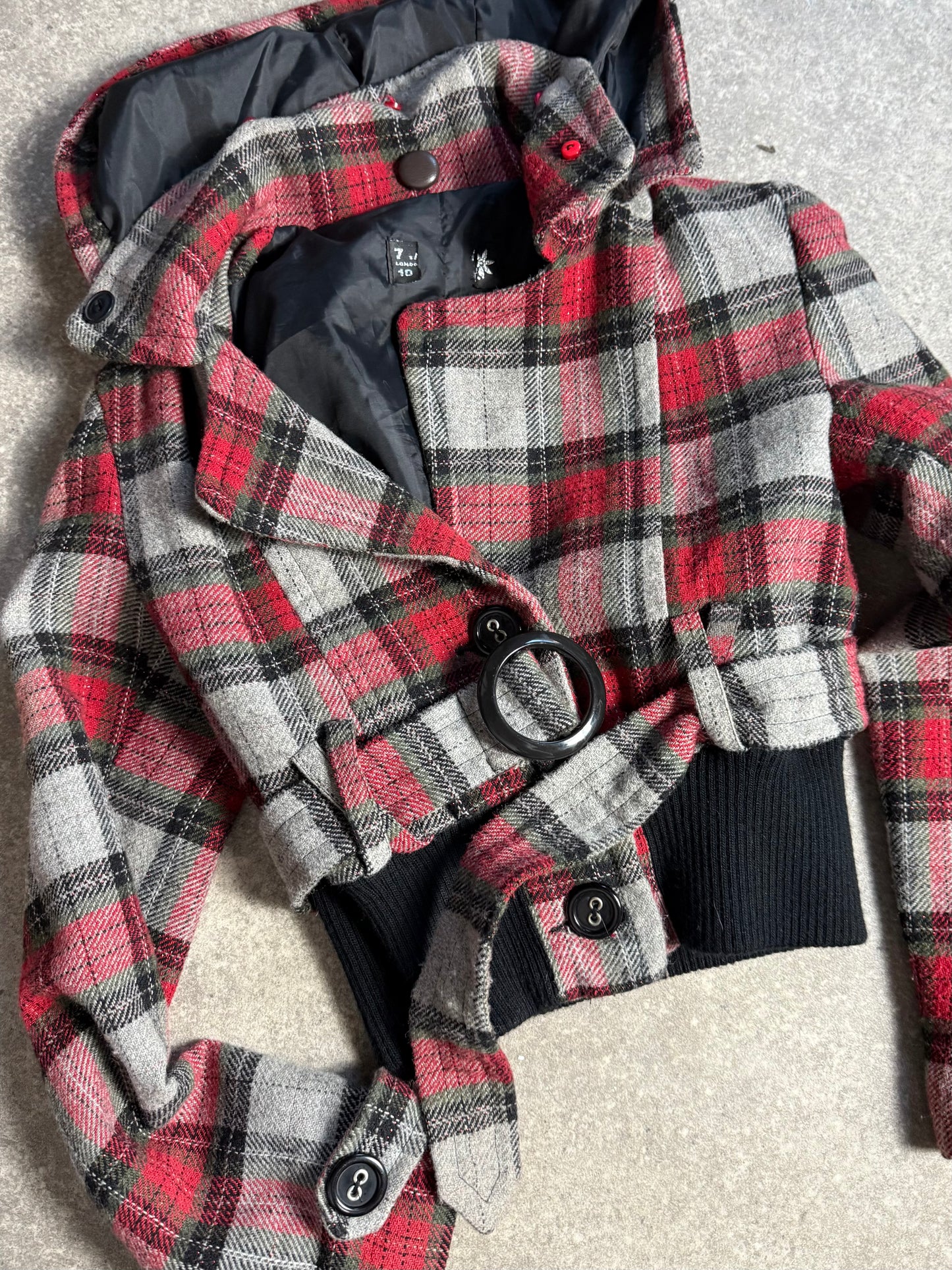 Tartan Hooded Jacket (S)