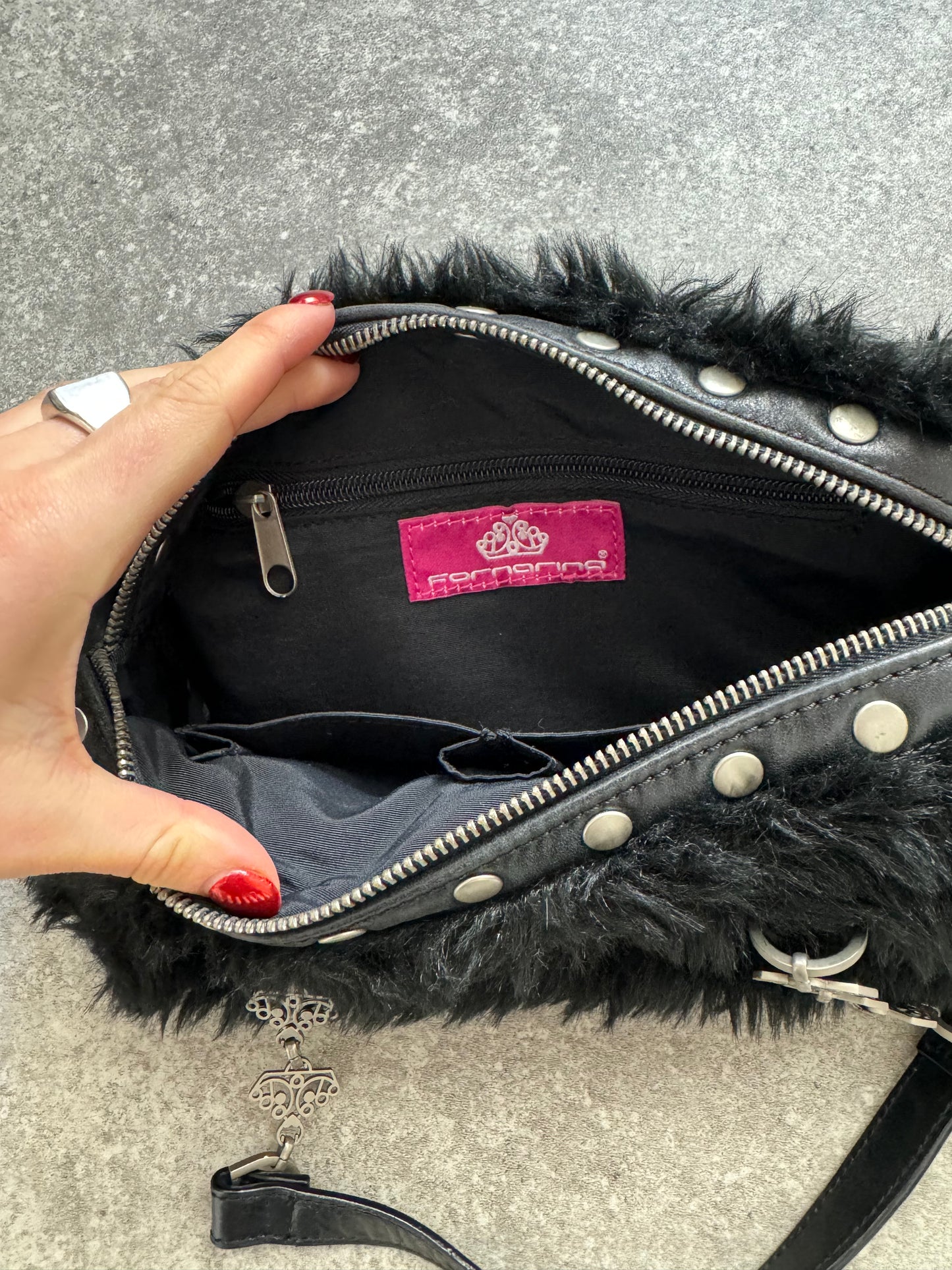 Faux Fur Shoulder Bag