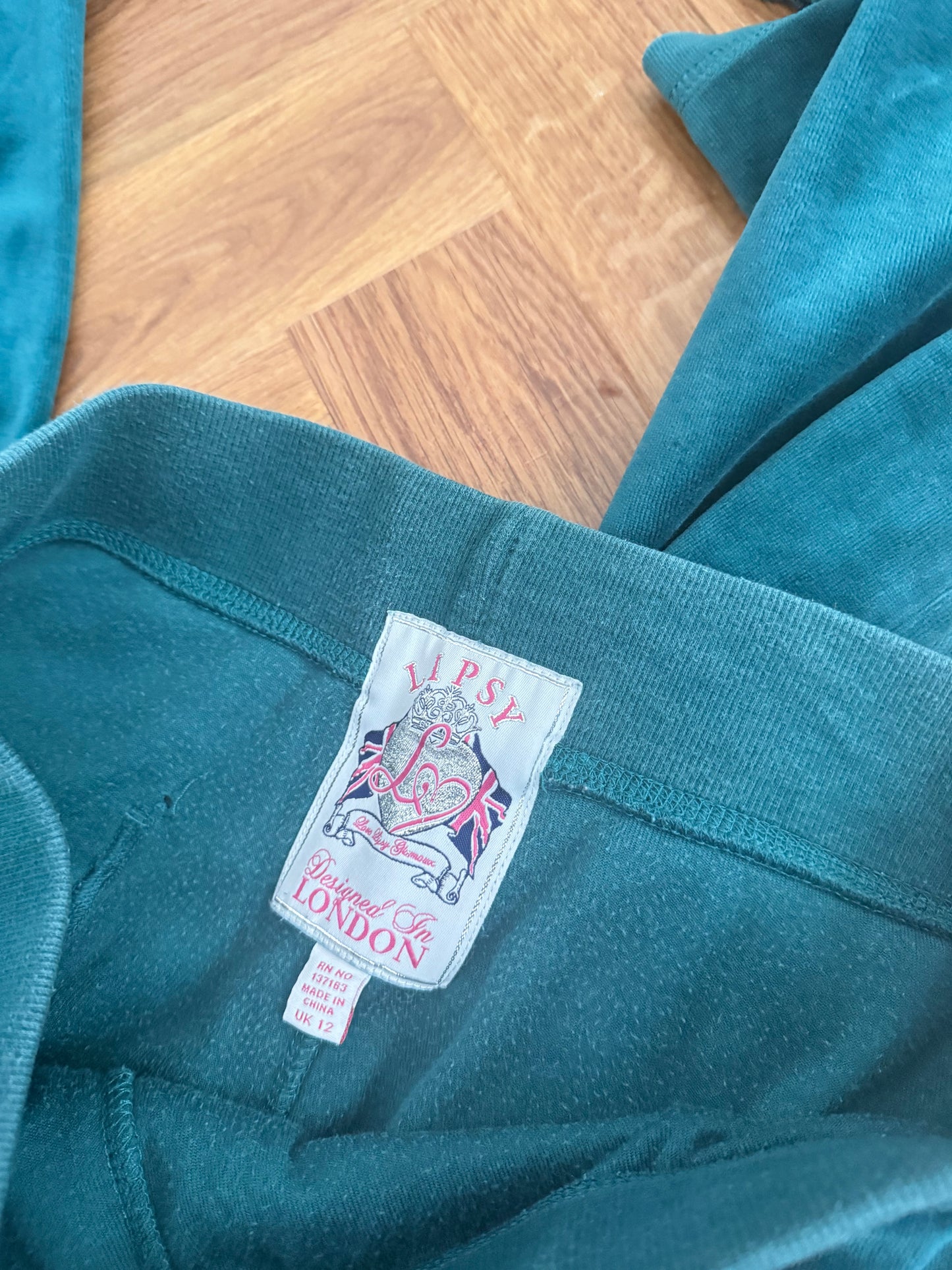 Lipsy Velour Tracksuit (UK10/12)