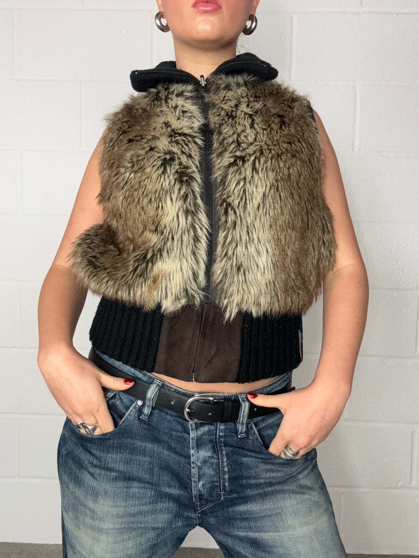 Faux Fur Reversible Gilet