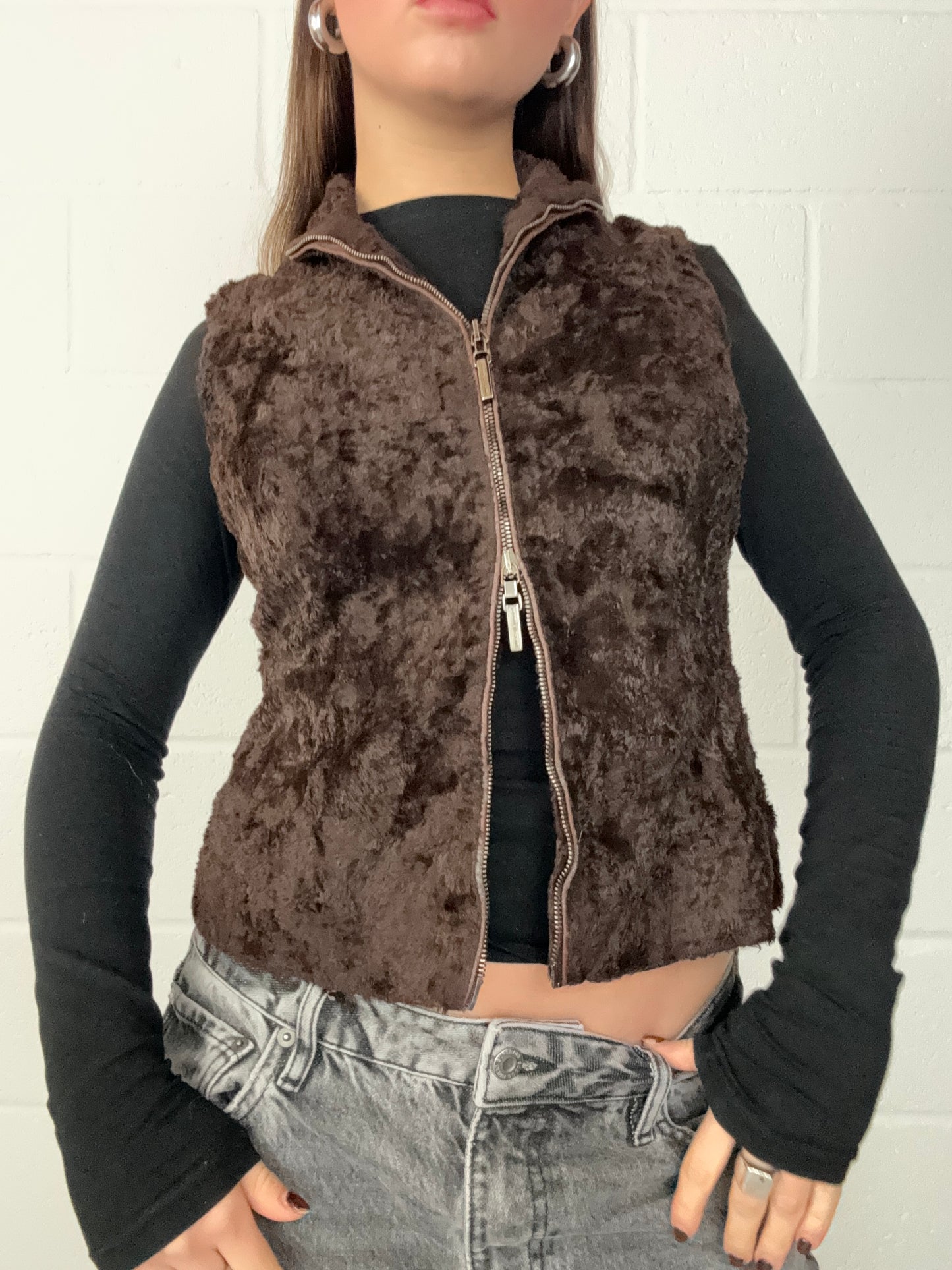 Karen Millen Faux Fur Gilet (UK10)