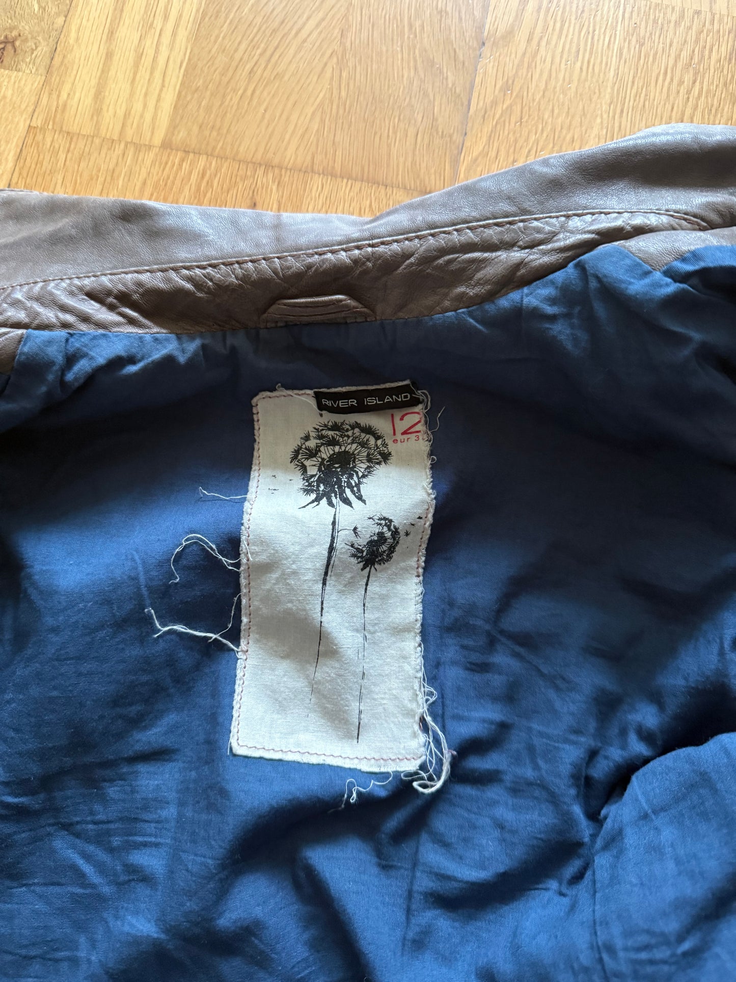 Leather Bomber Jacket (UK12)