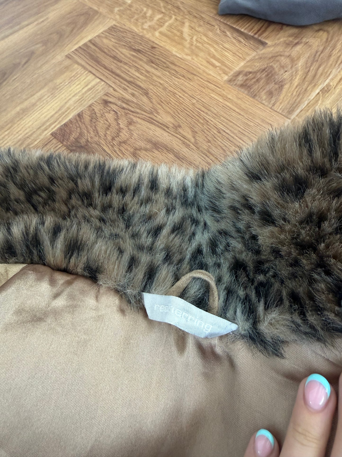 Faux Fur Leopard Jacket (UK10)