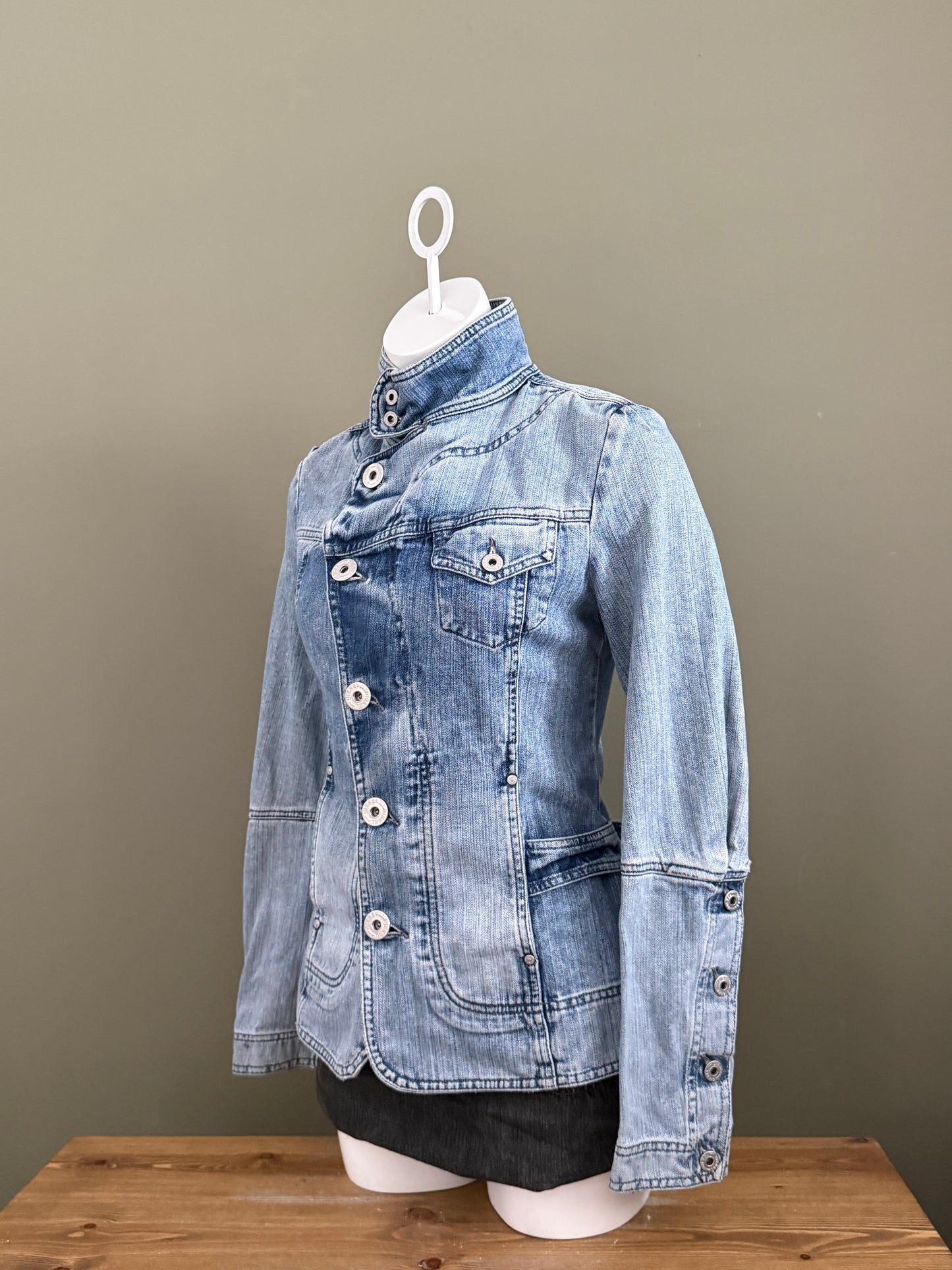Diesel Asymmetric Denim Jacket (S)