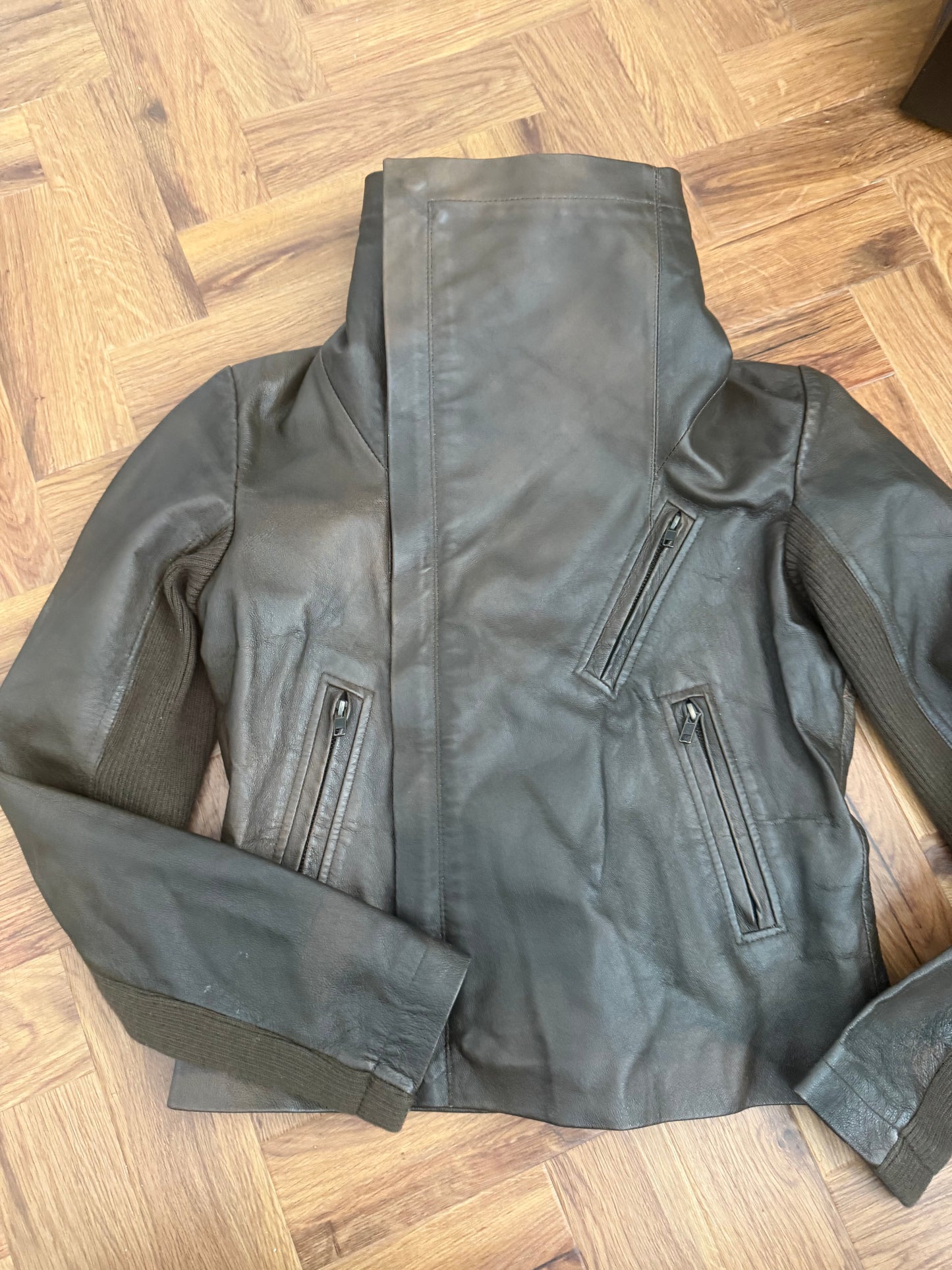Morgan De Toi Leather Asymmetric Jacket (S)