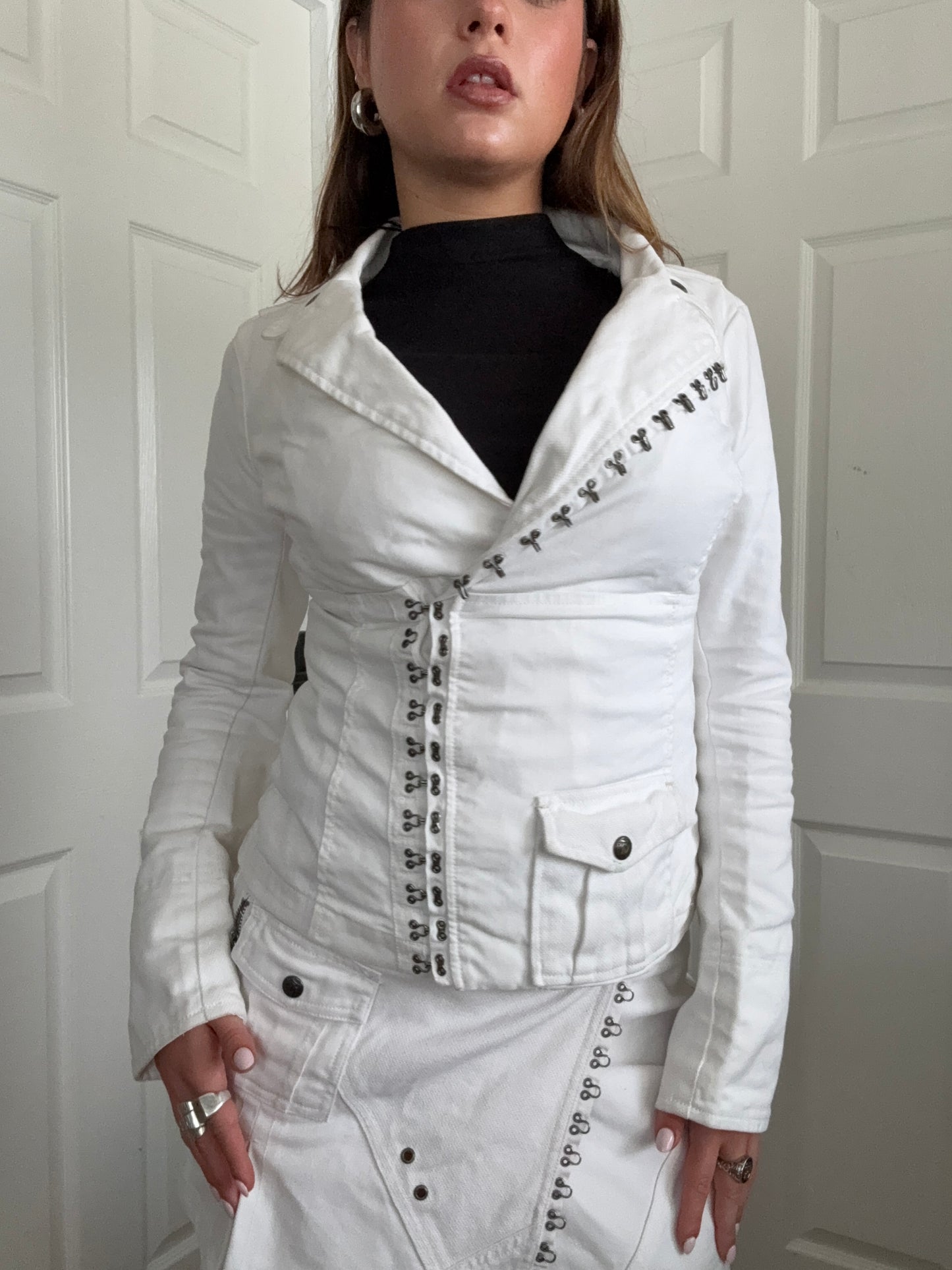 Diesel White Corset Jacket (S)