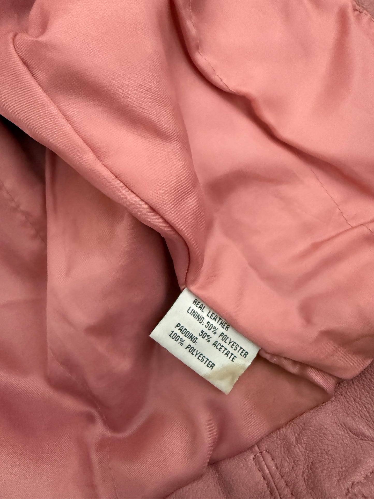 Pink Leather Jacket (M)