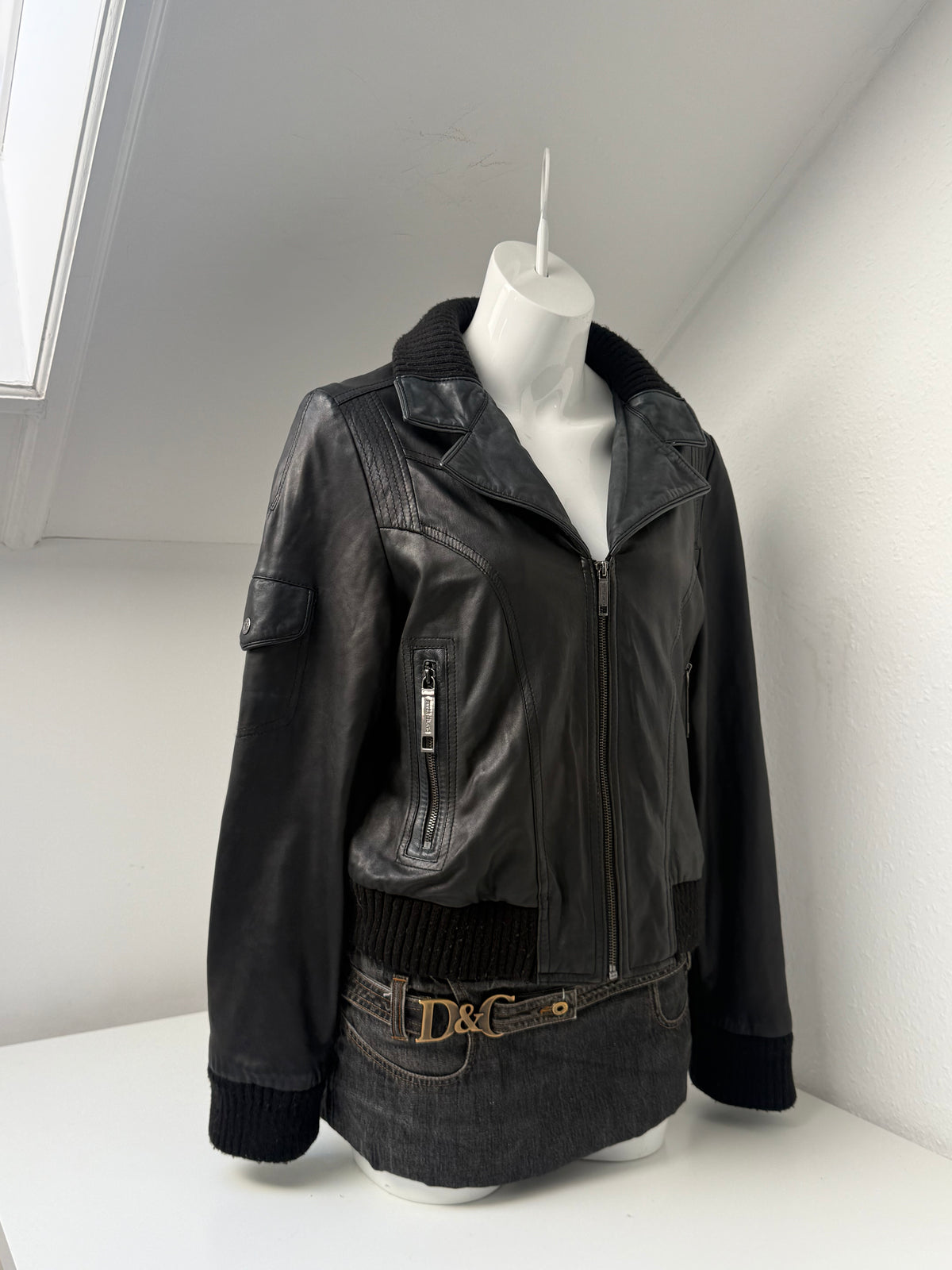 Vintage Leather Jacket (UK16)