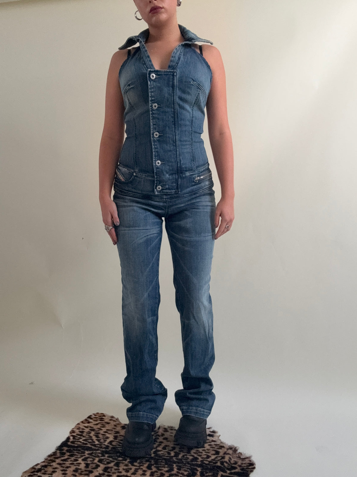 Vintage Diesel Denim Jumpsuit (M)