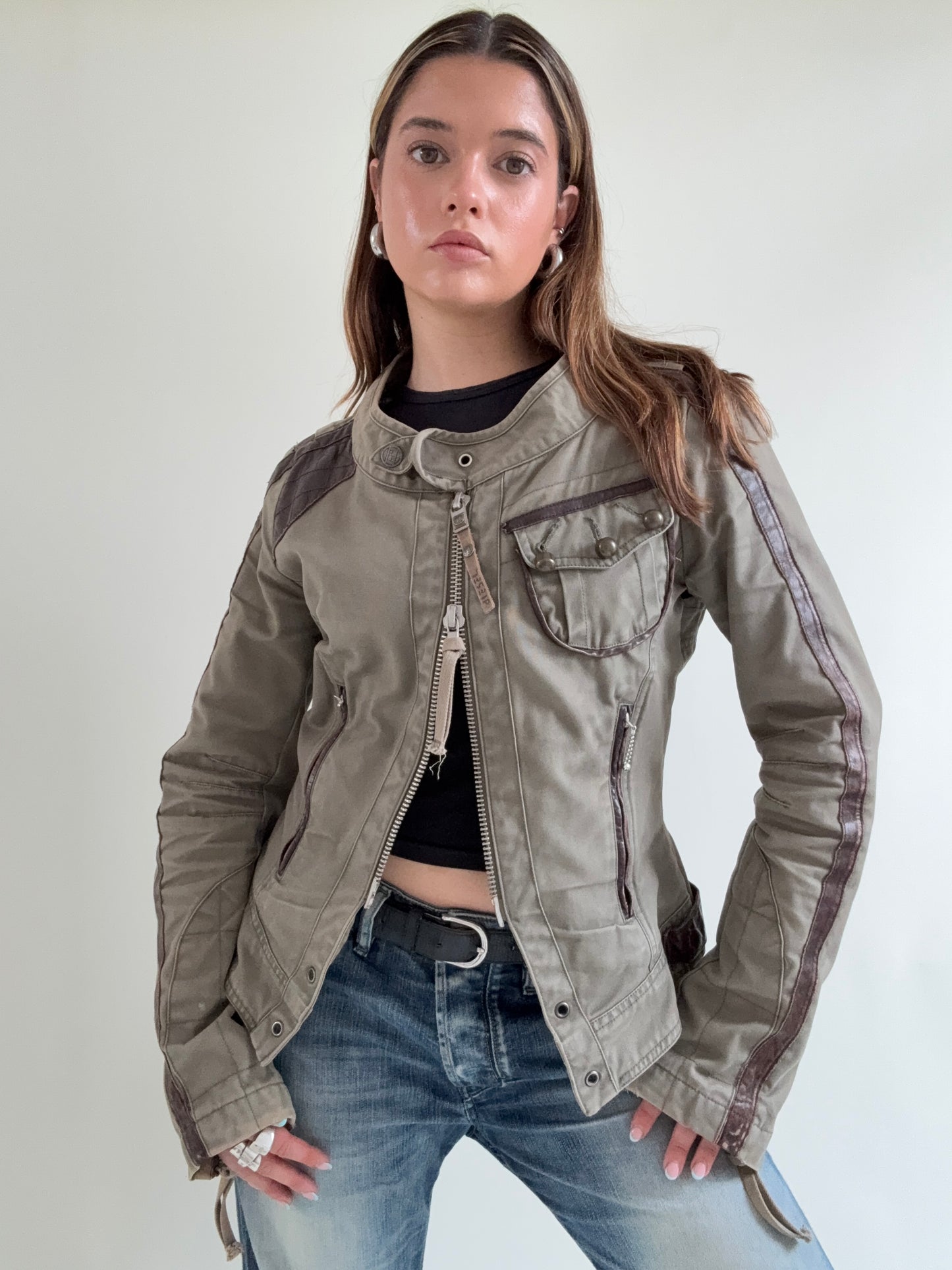 Diesel Fitted Military Style Jacket (L)