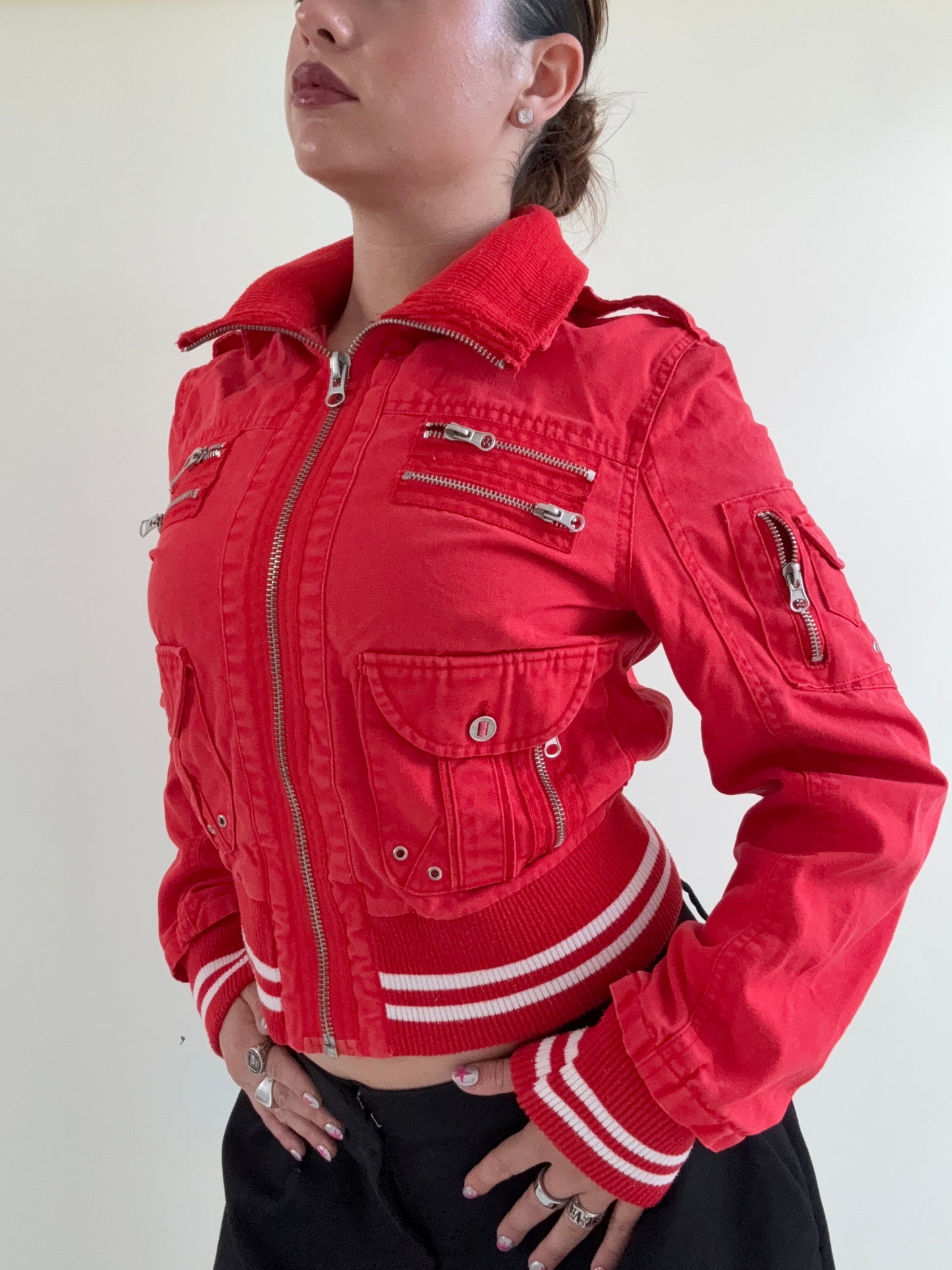 Red Cargo Jacket (S)