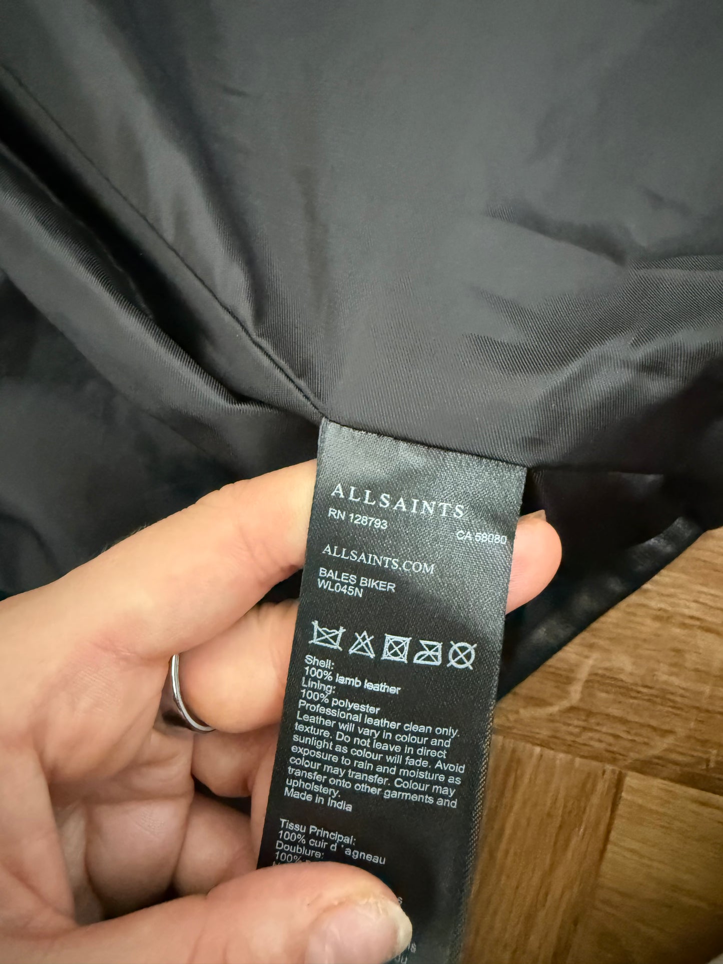 Allsaints Leather Buckle Jacket (UK10)