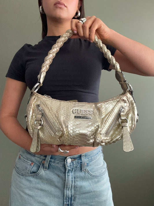 Guess Gold Handbag