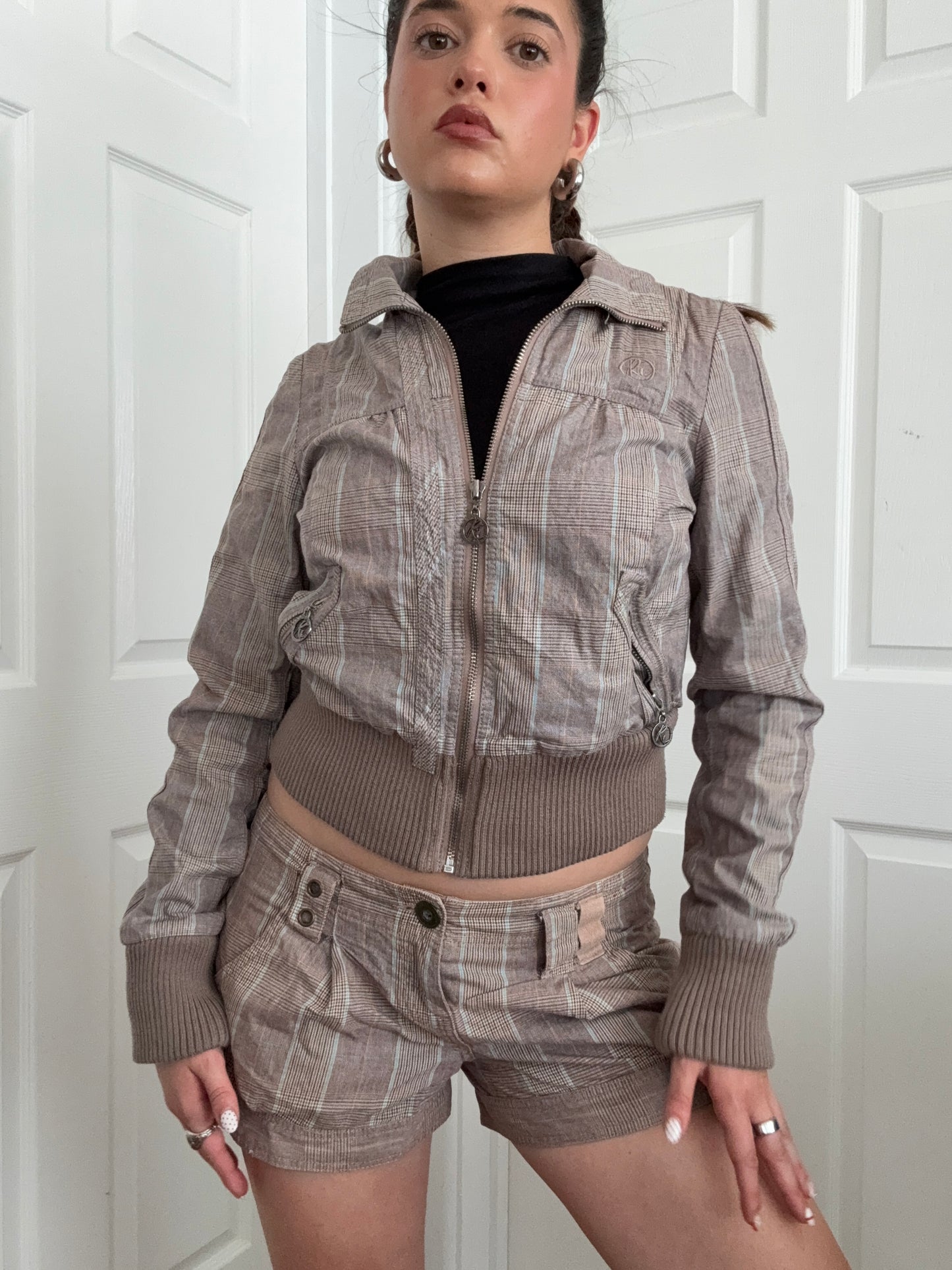 Tartan Bomber Jacket (UK10)