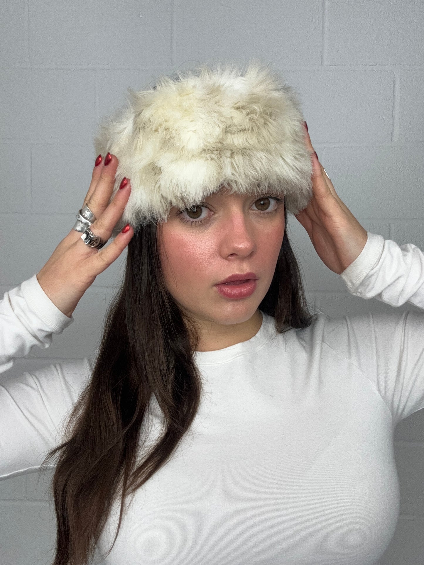 Faux Fur Headband Hat