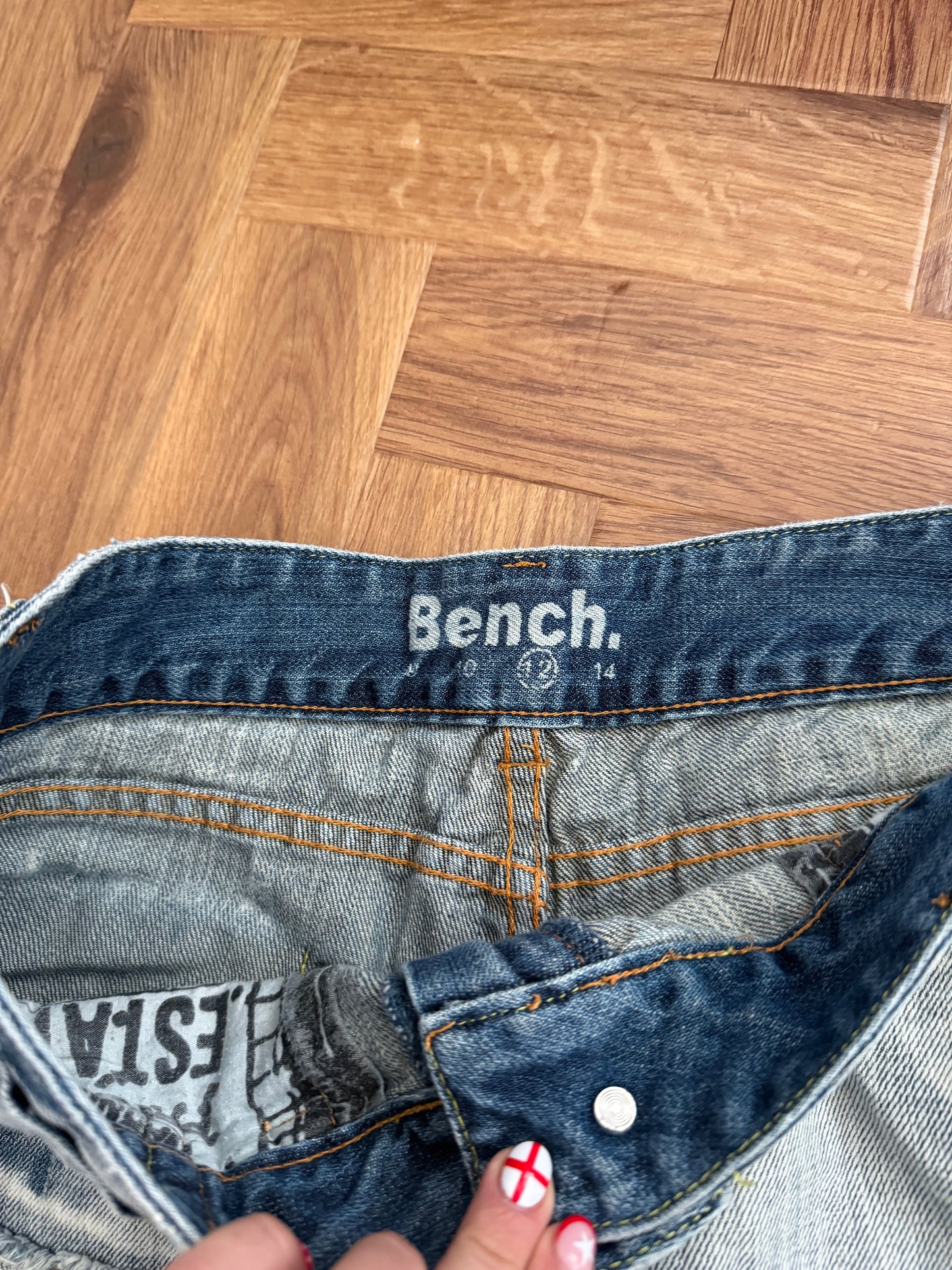 Bench Denim Mini Shorts (UK12)