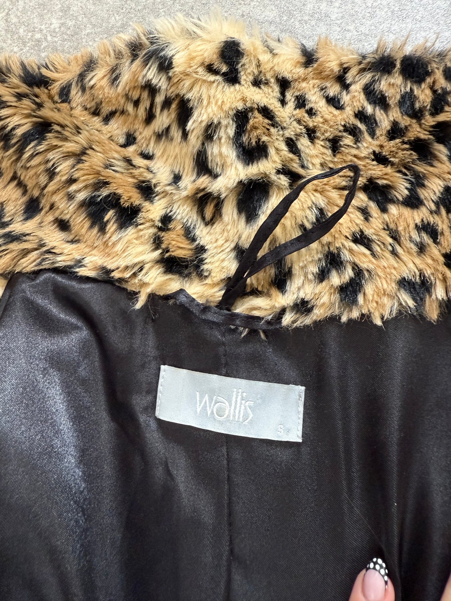Faux Fur Leopard Jacket (S)