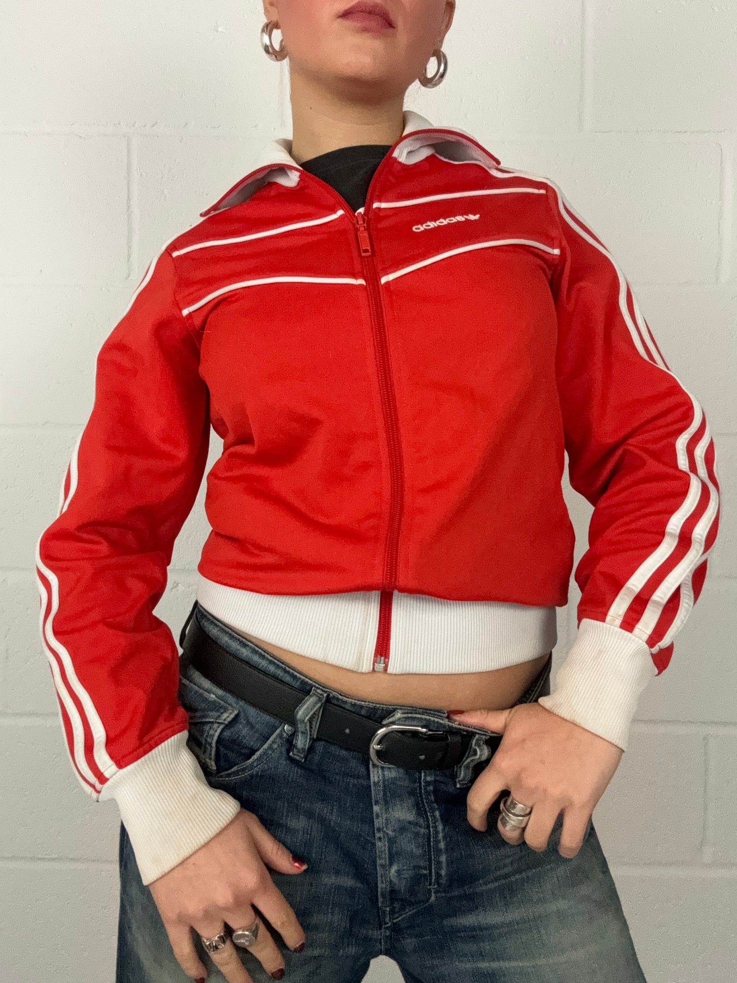 Adidas Red Tracksuit Top (UK10)