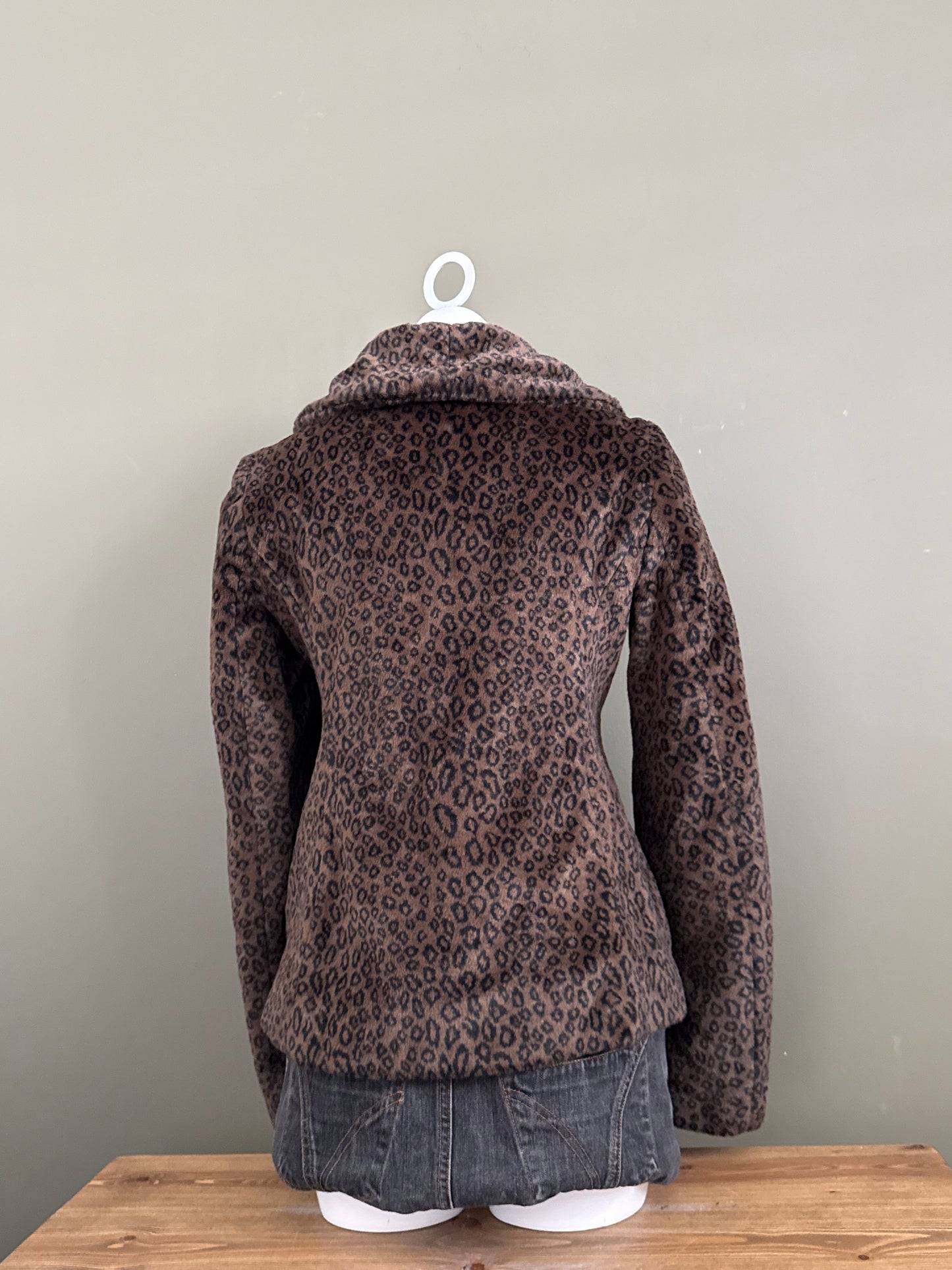 Miss Sixty Faux Fur Leopard Jacket (L)