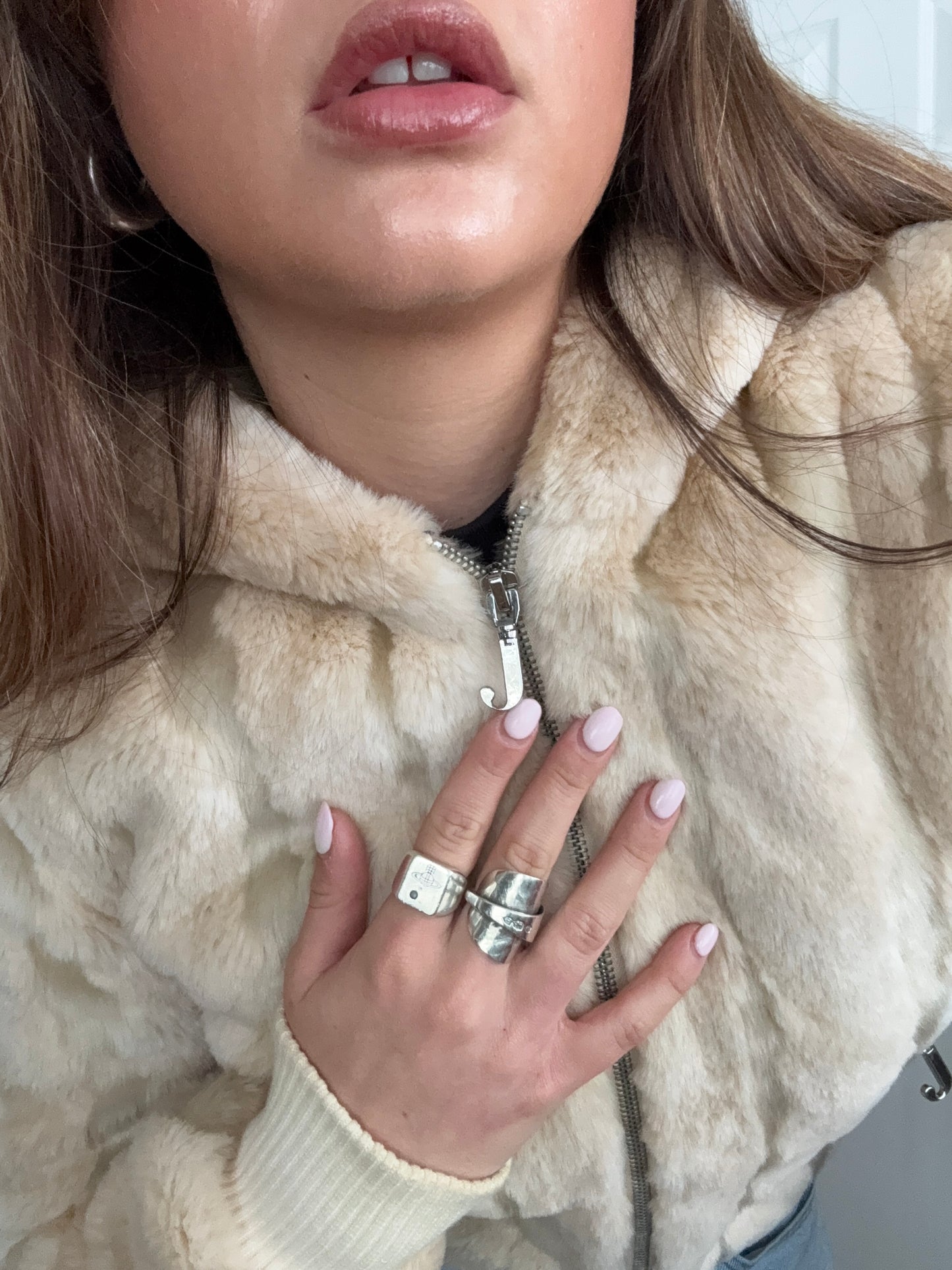 Juicy Couture Faux Fur Hooded Jacket (S)