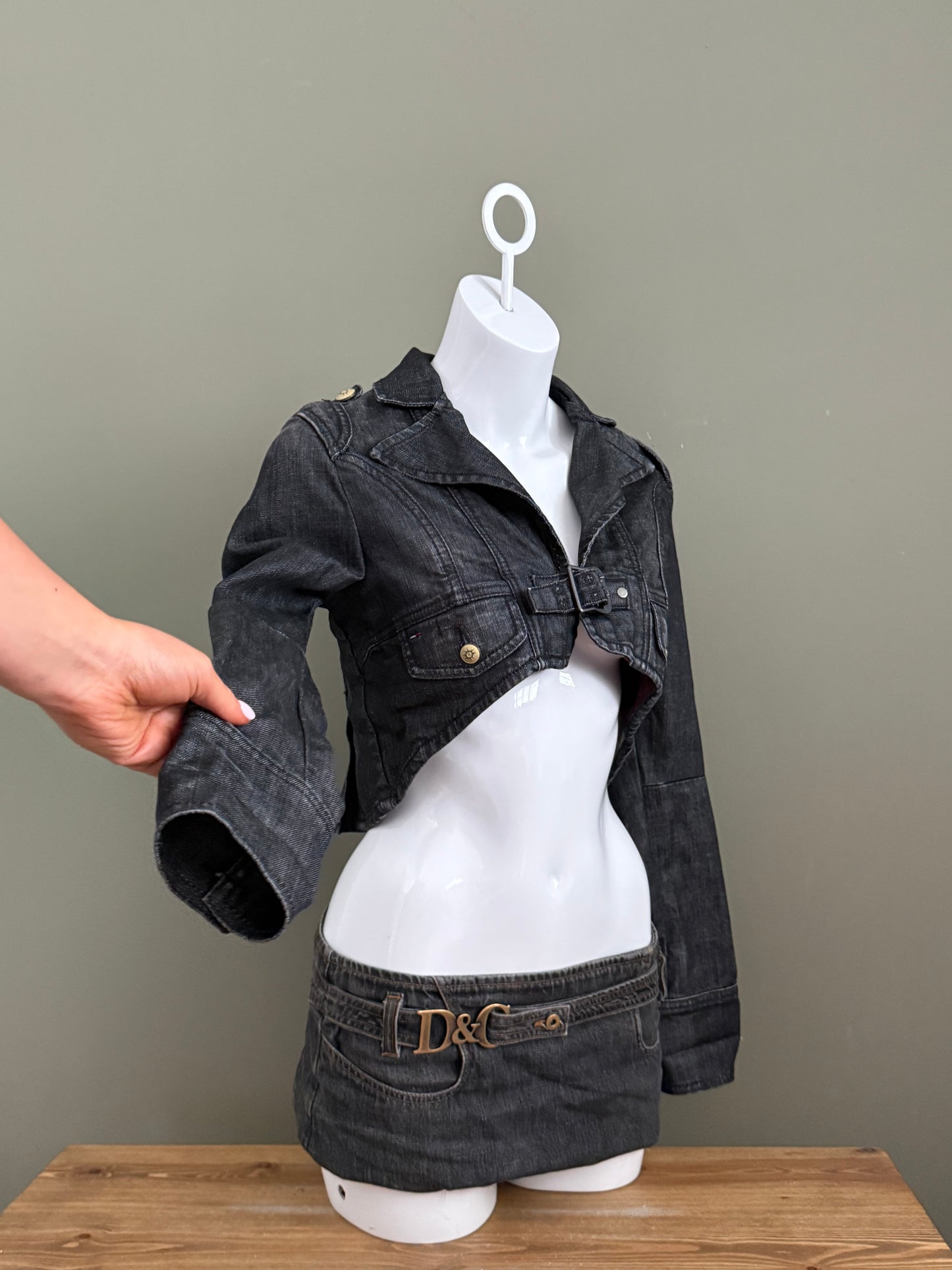 Tommy Hilfiger Cropped Denim Jacket (S)