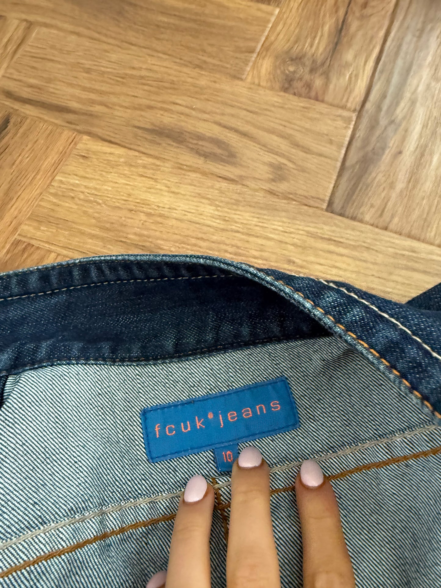 French Connection Denim Cargo Jacket (UK10)
