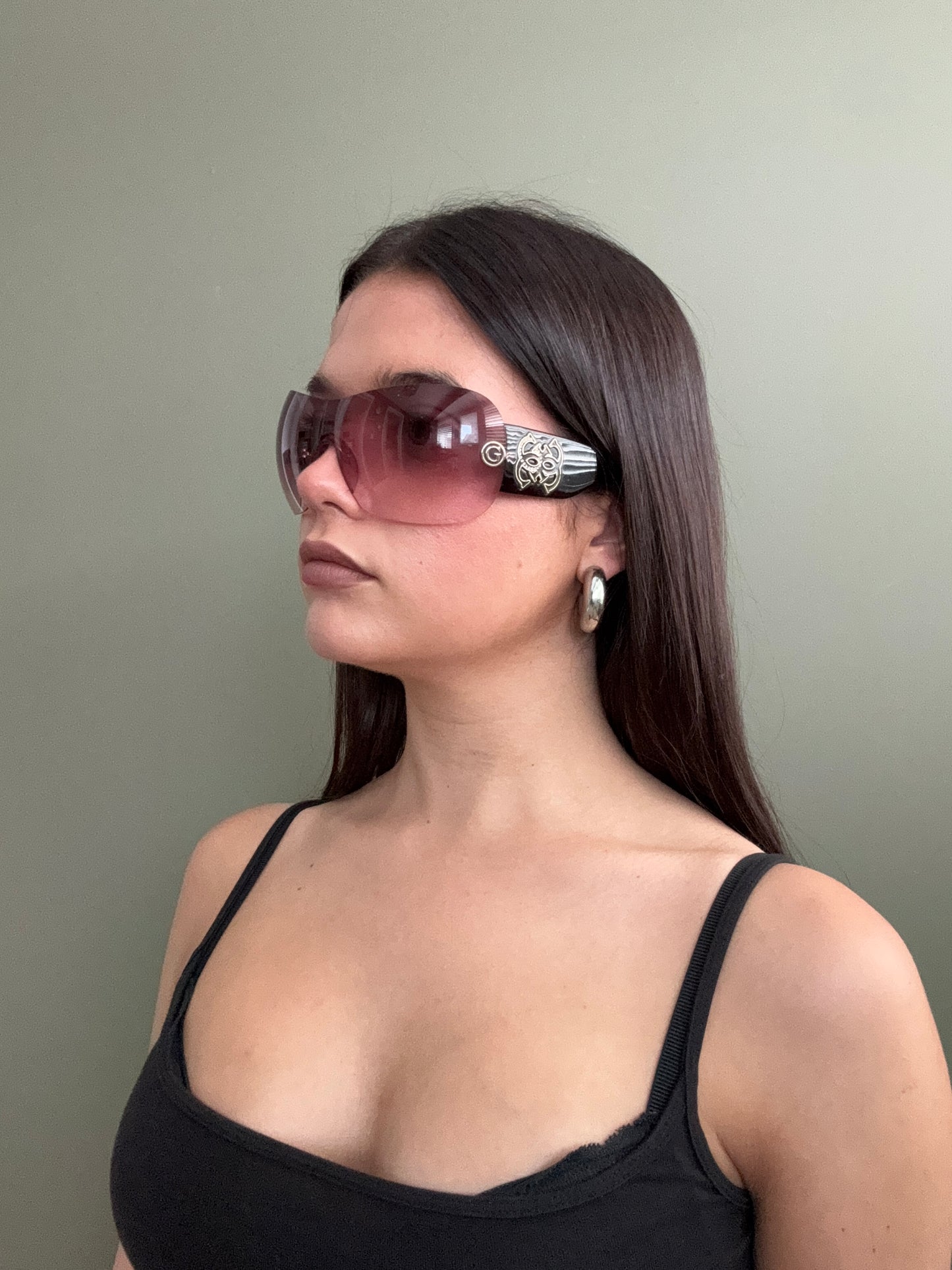 Guess Pink Shield Sunglasses