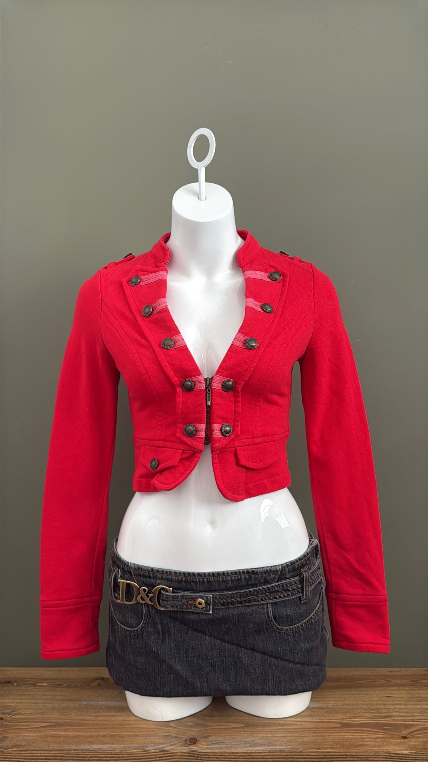 Jane Norman Military Zip Jumper (UK10)