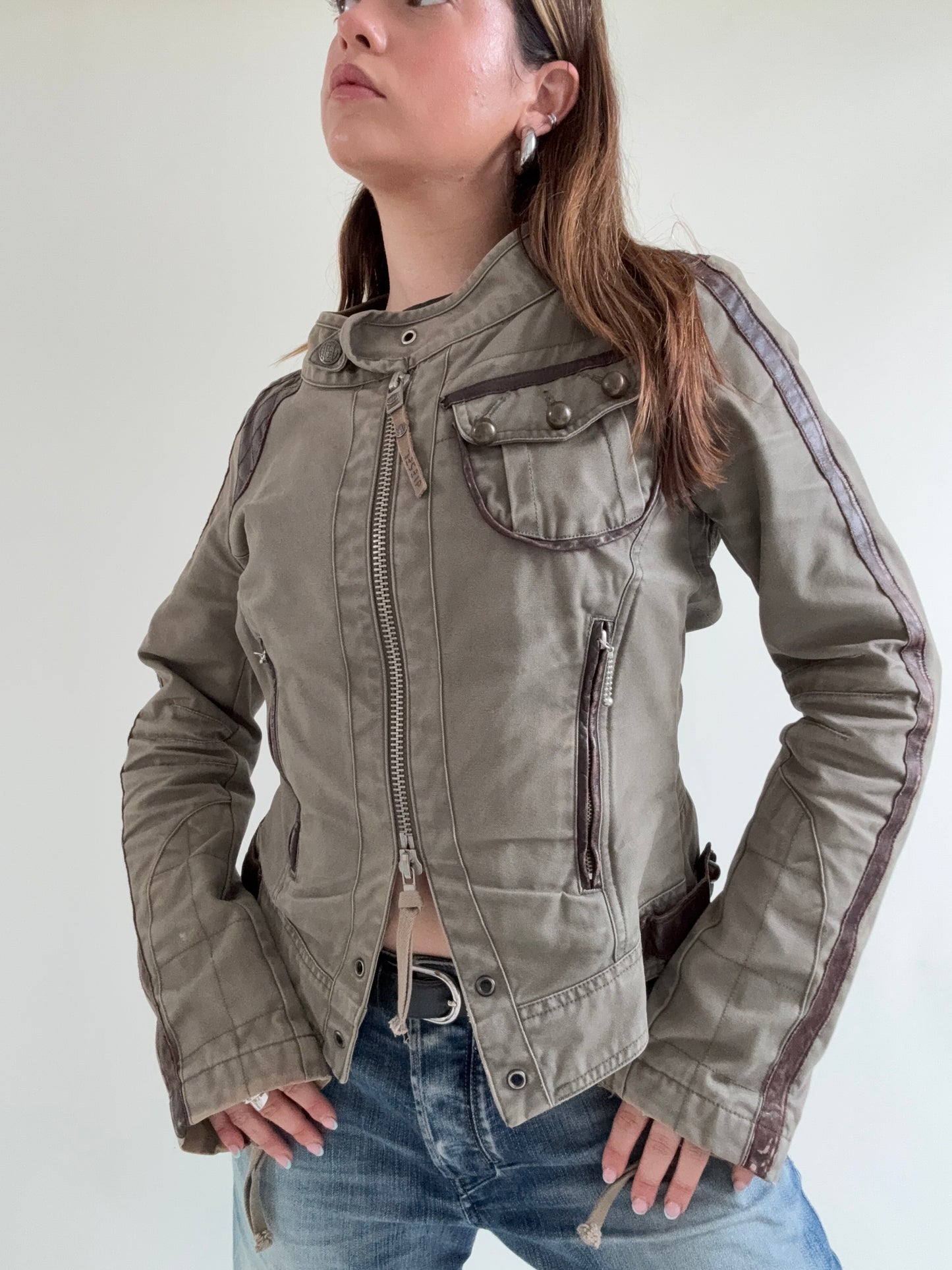 Diesel Fitted Military Style Jacket (L)