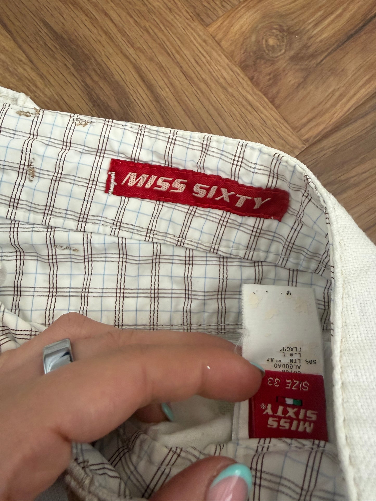 Miss Sixty White Baggy Trouser (33)