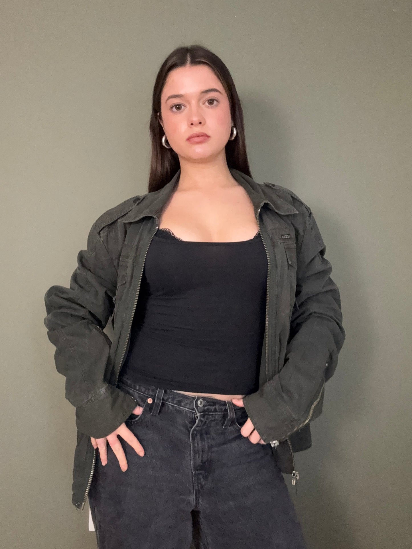 Diesel Khaki Cargo Jacket (XL)