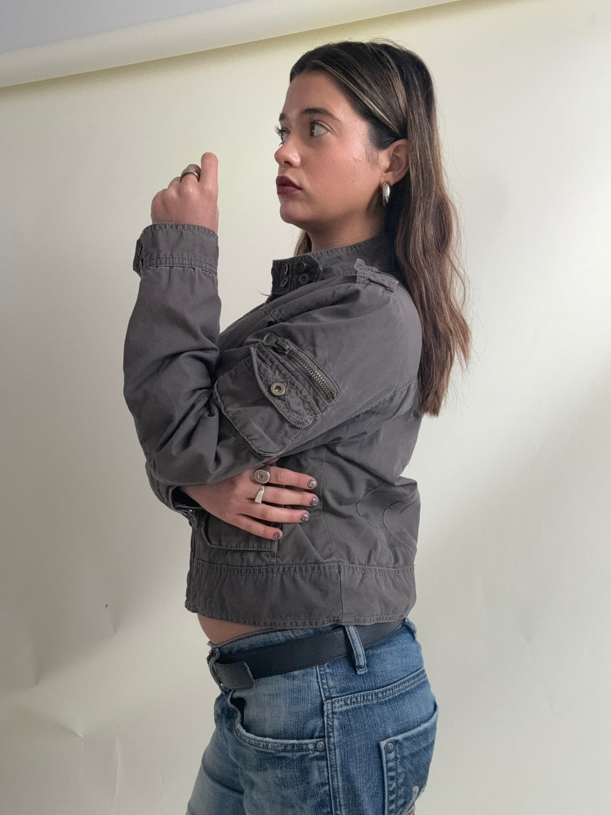 Vintage Cargo Jacket (L)