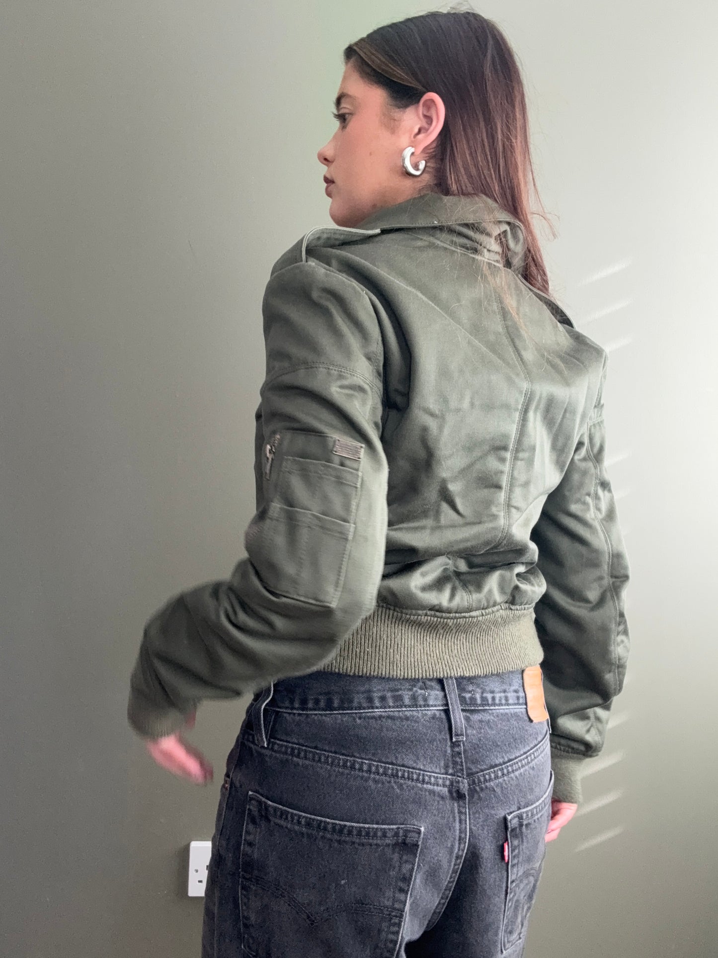 Khaki Diesel Bomber Jacket (S)