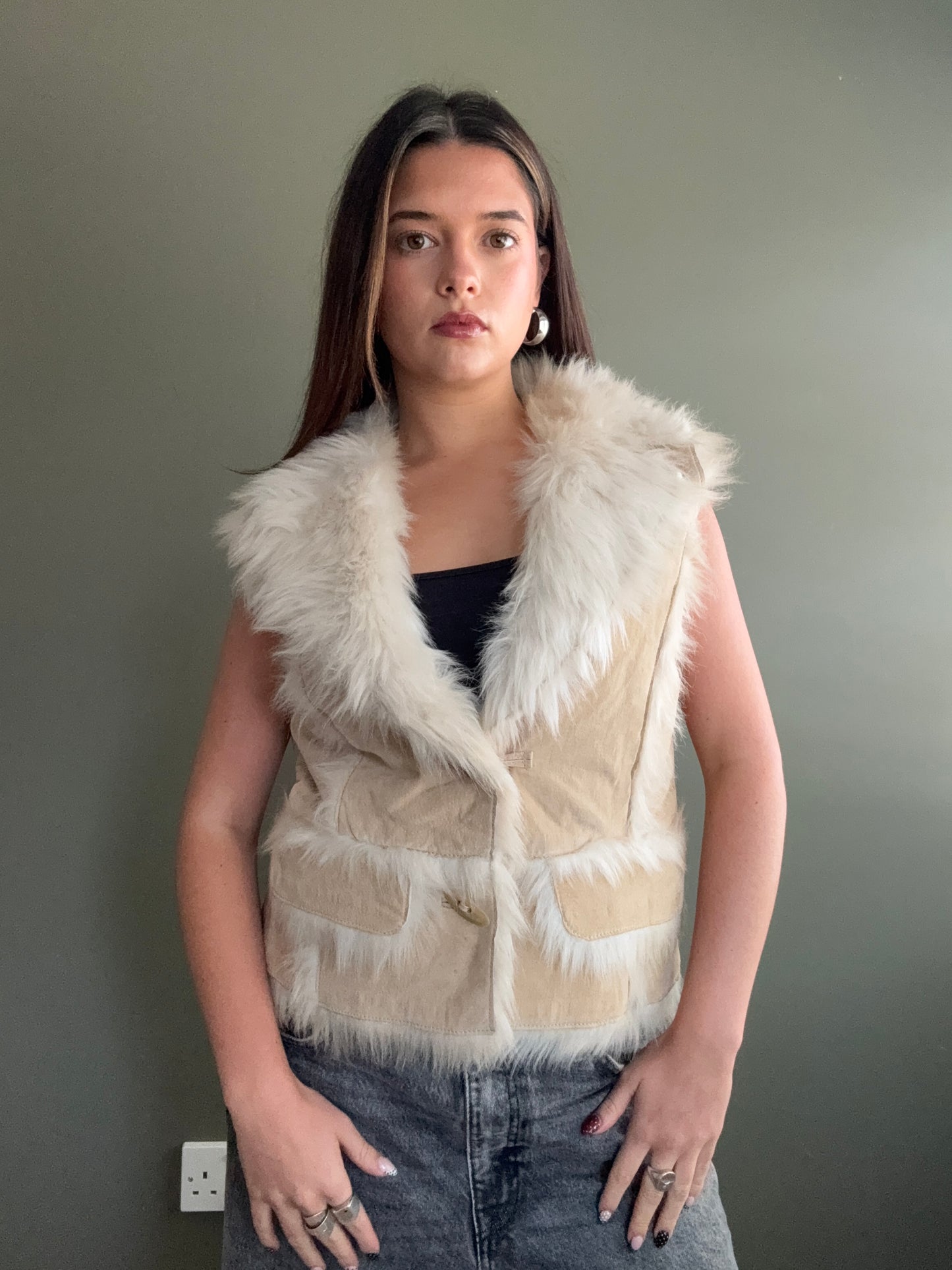 Morgan De Toi Faux Fur Gilet (M)
