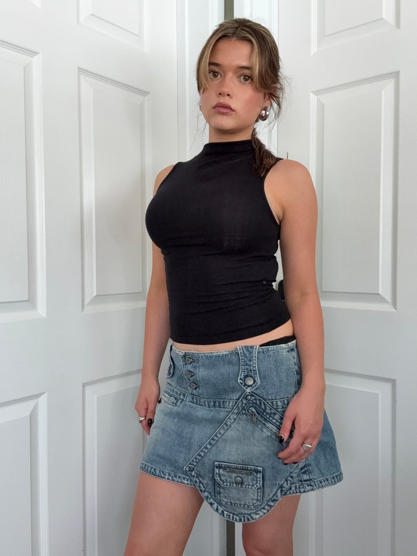 Diesel Denim Cargo Skirt (30)