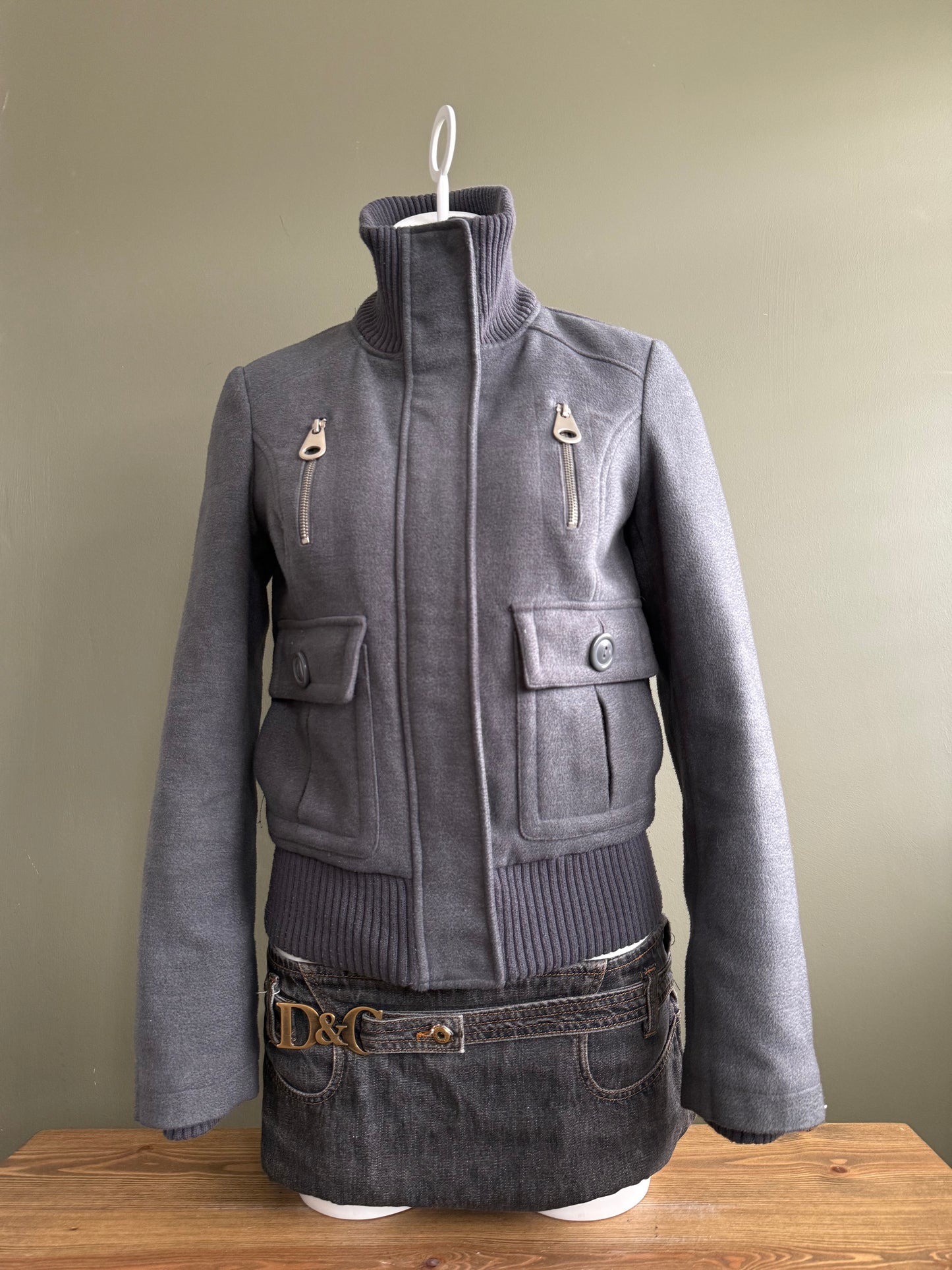 Grey Cargo Jacket (S)