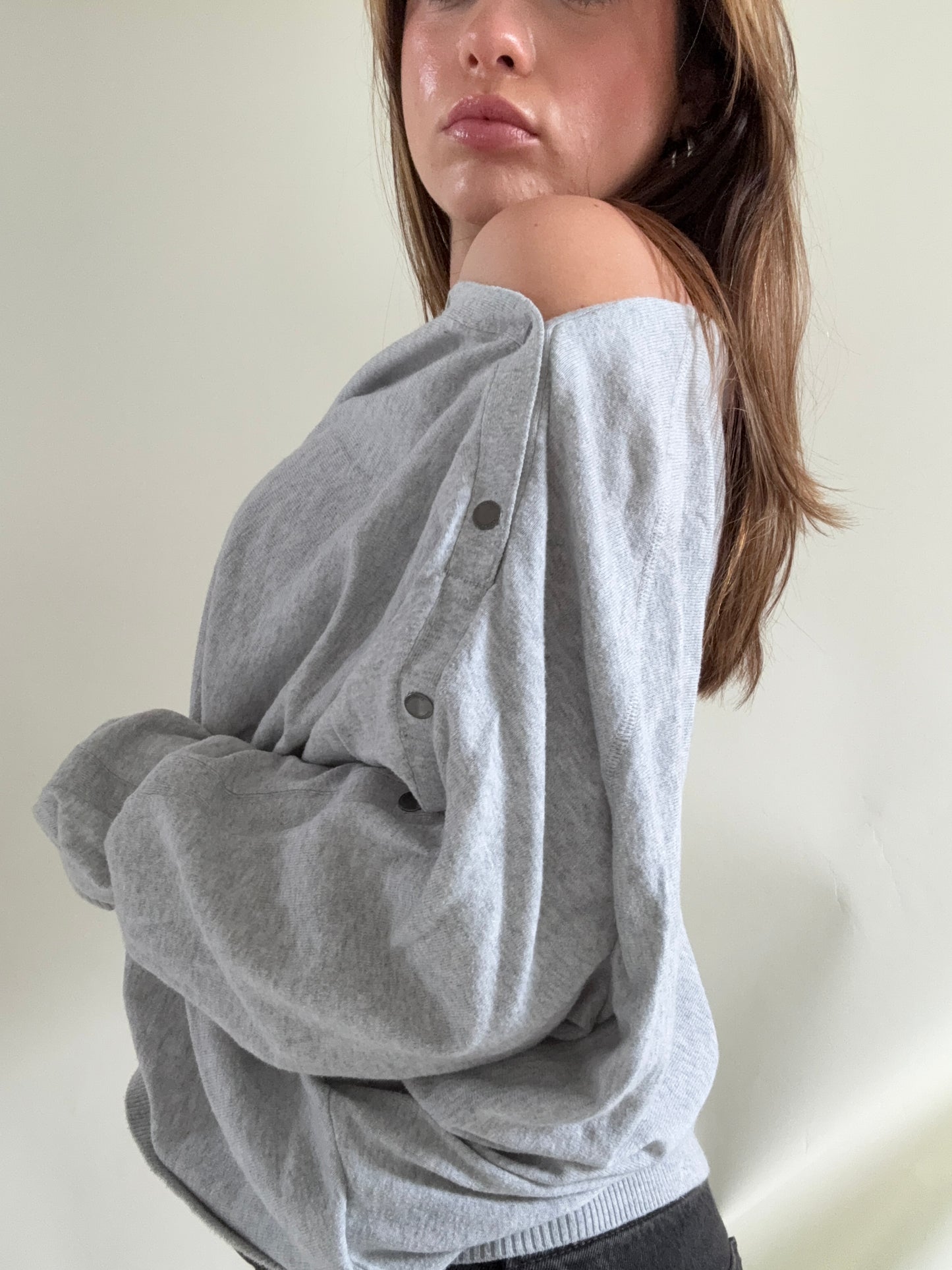 Allsaints Elle Popper Batwing Jumper (L)