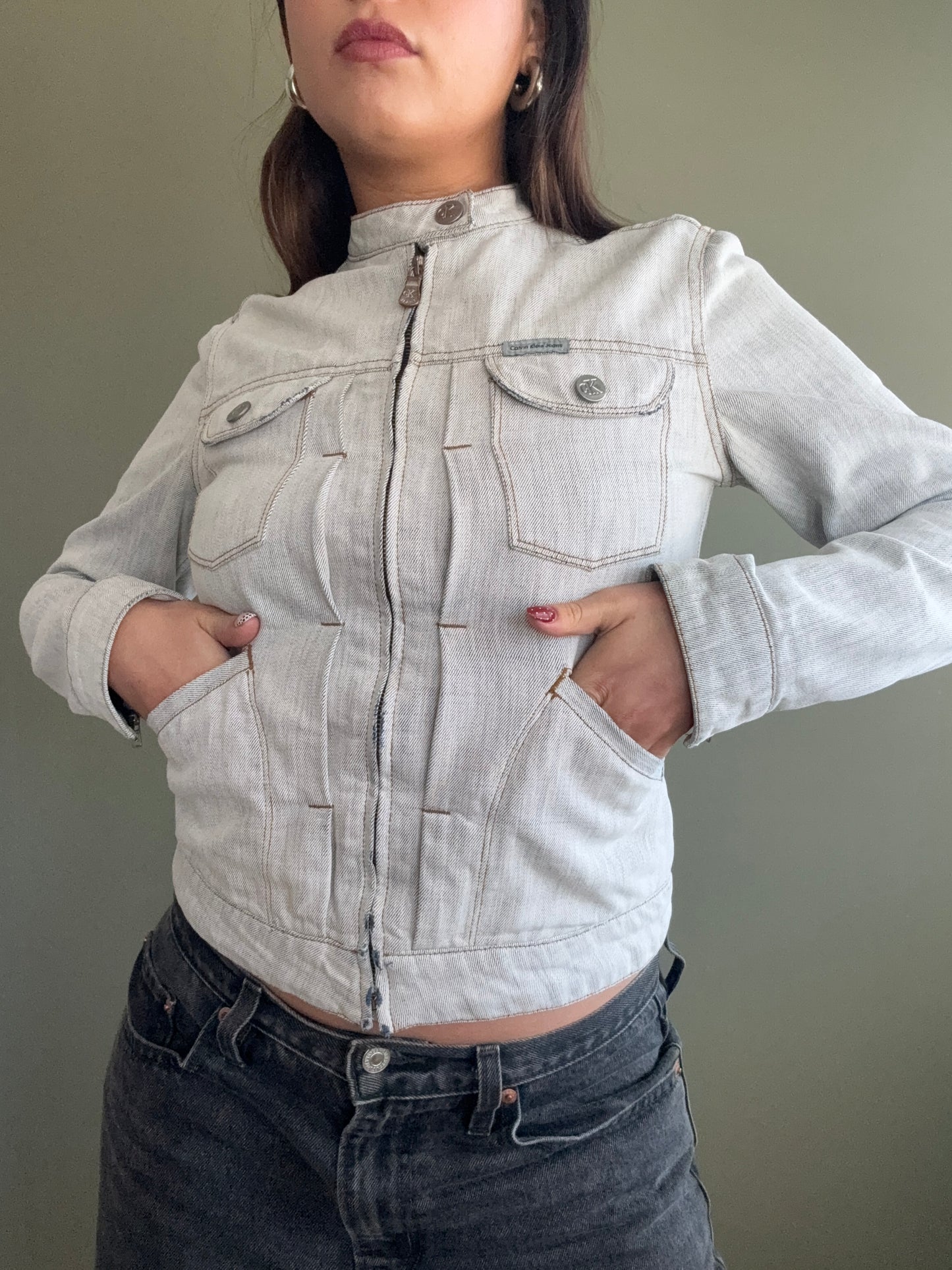 Calvin Klein Fitted Denim Jacket (S)