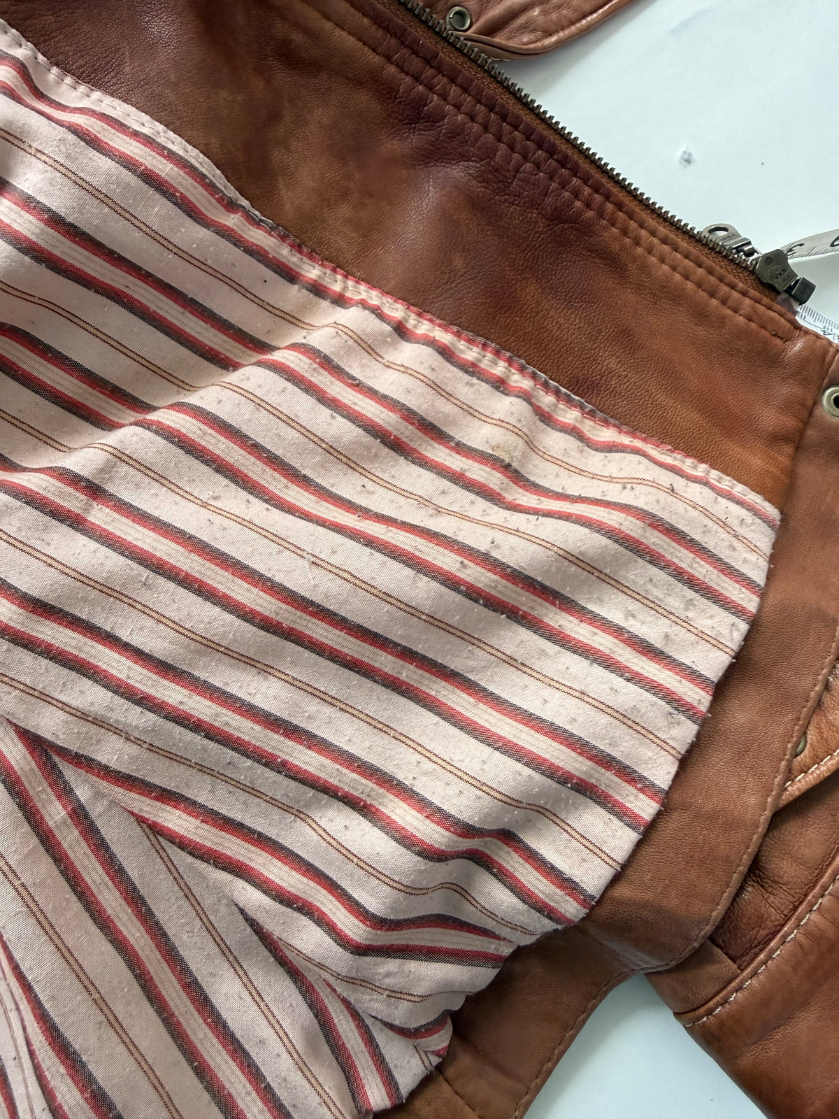 Vintage Leather Buckle Cargo Jacket (UK12)