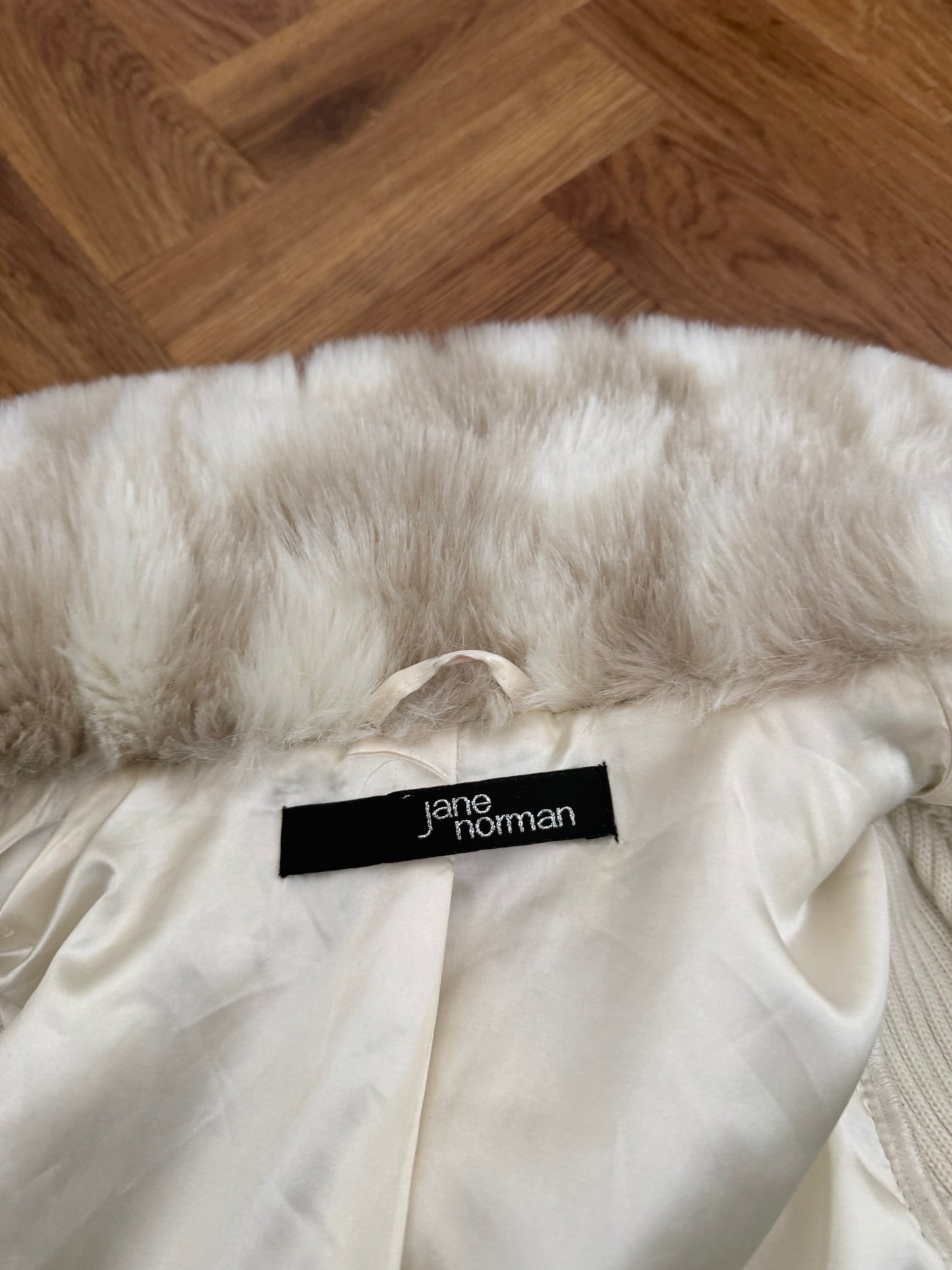 Jane Norman Faux Fur Fitted Jacket (UK12)