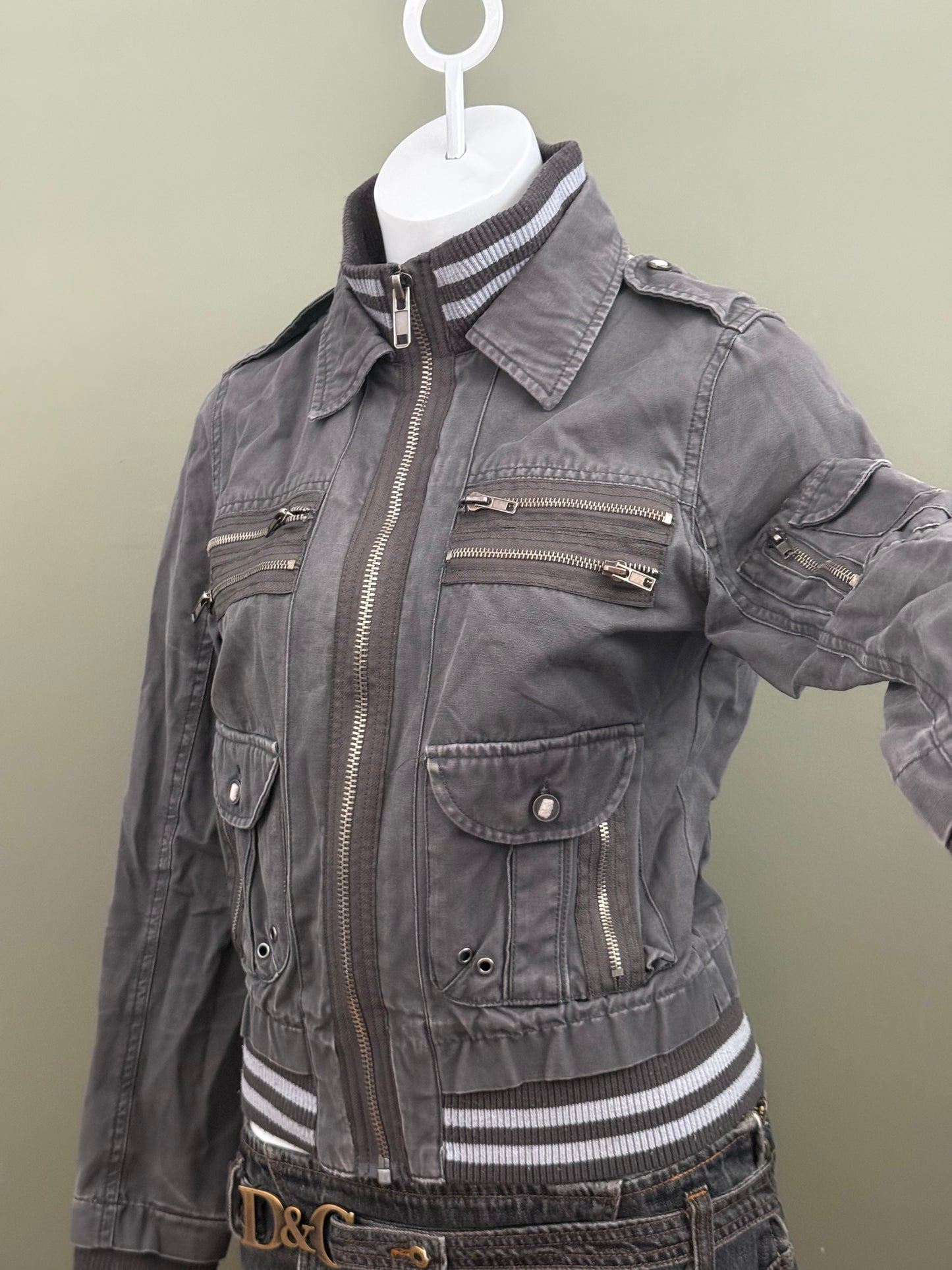 Y2K Cargo Jacket (UK12)