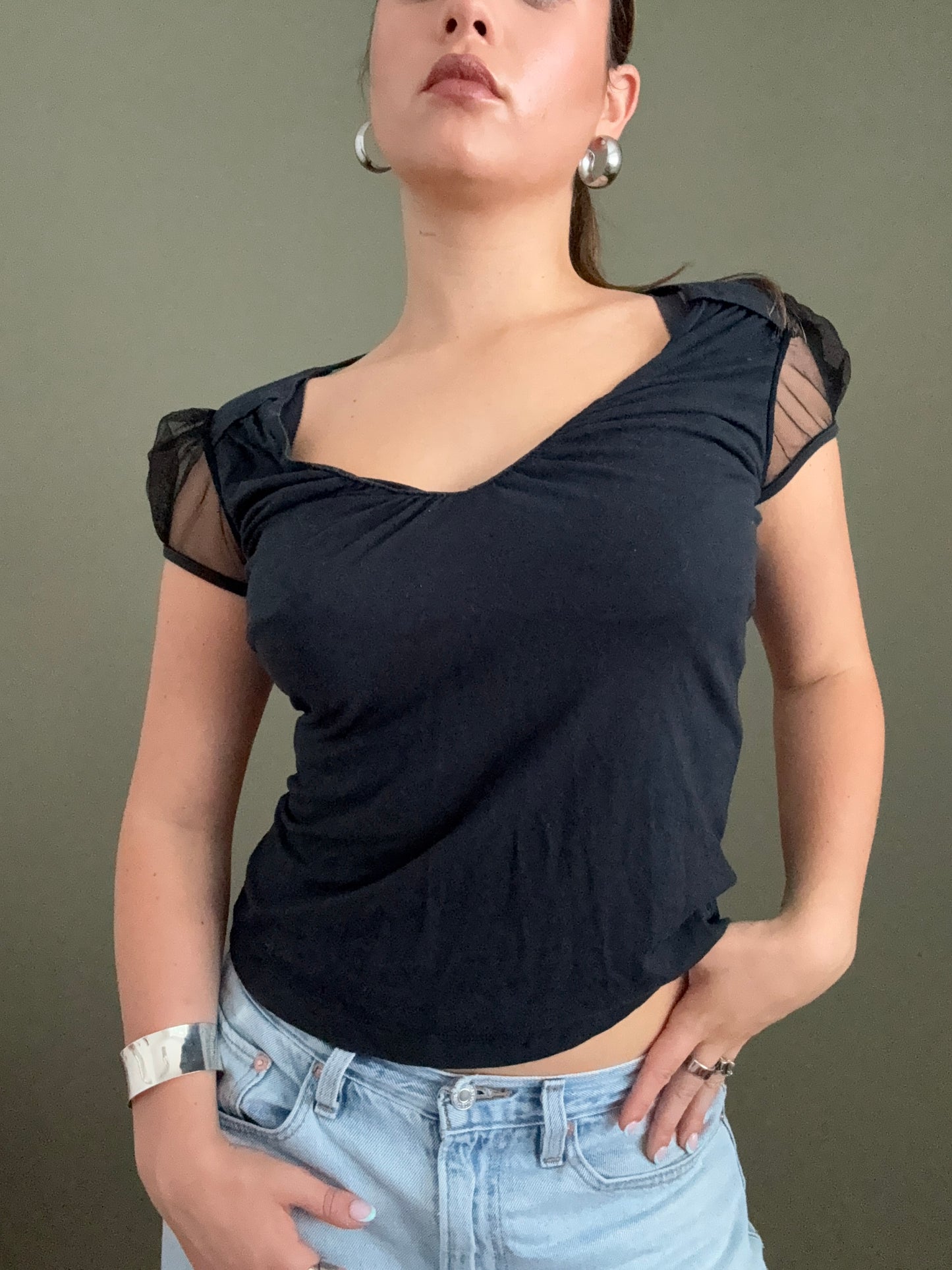 Miss Sixty Mesh Back Top (M)