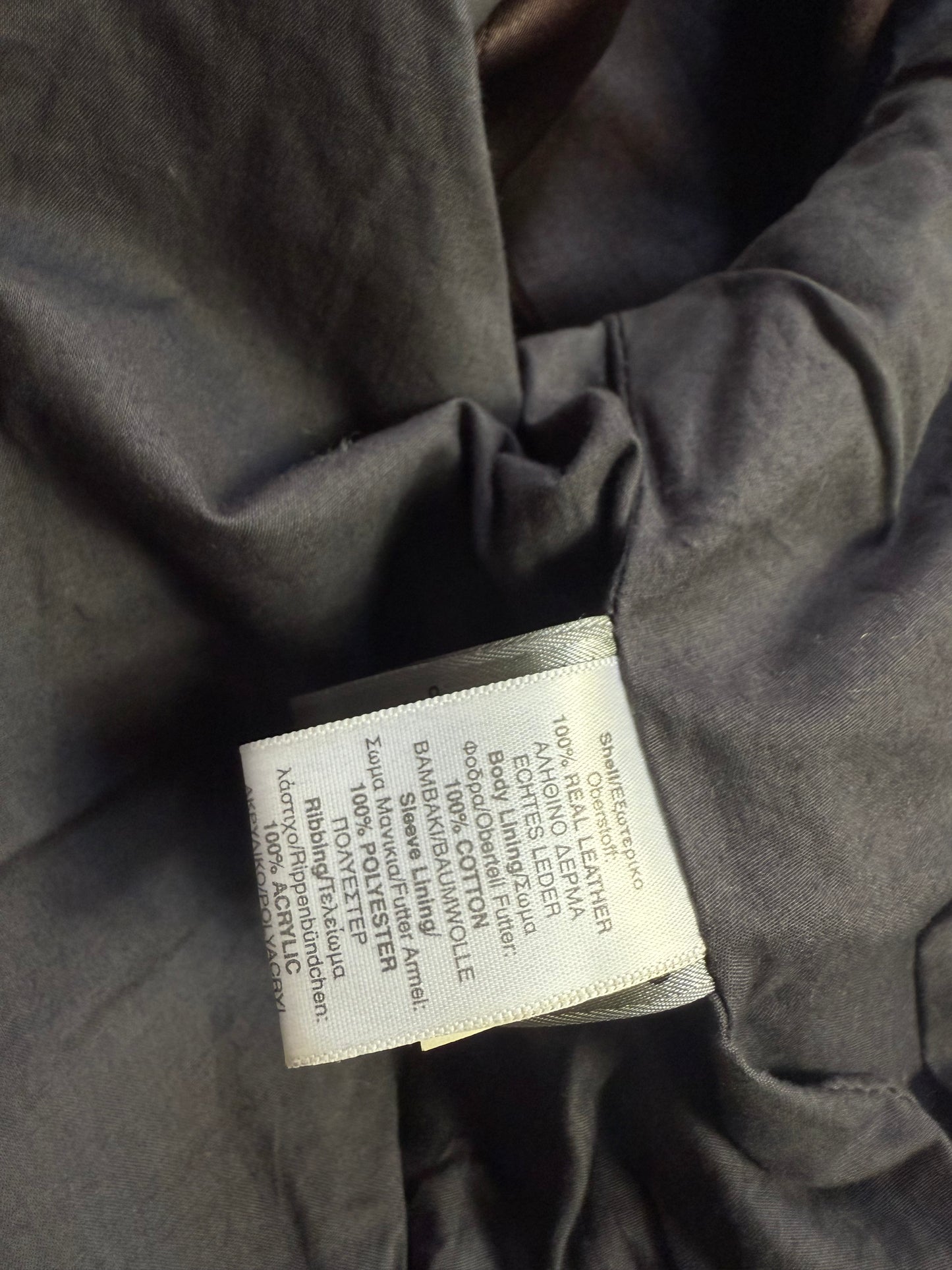 Fitted Leather Jacket (UK8)