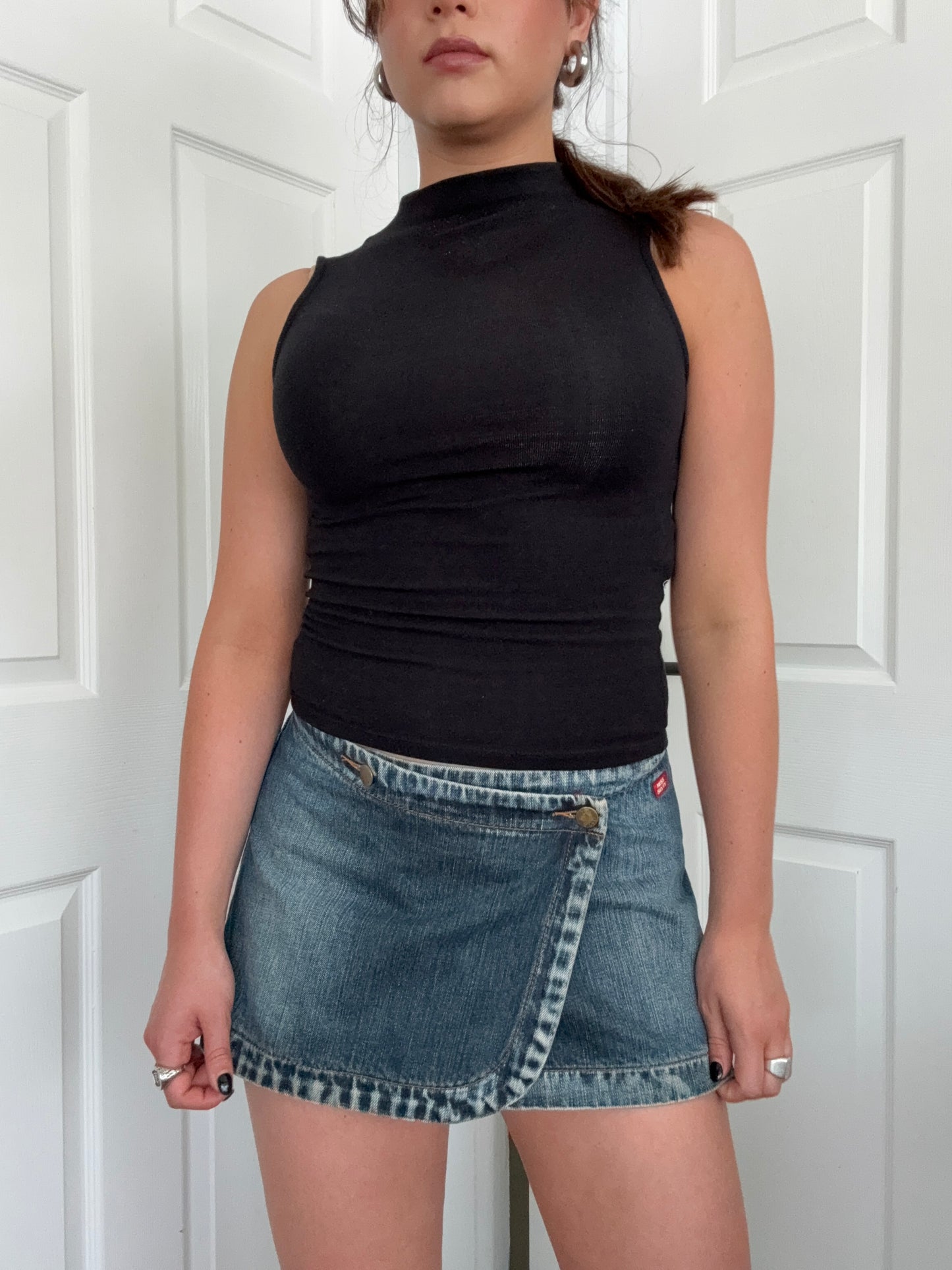 Miss Sixty Denim Wrap Skirt (S)