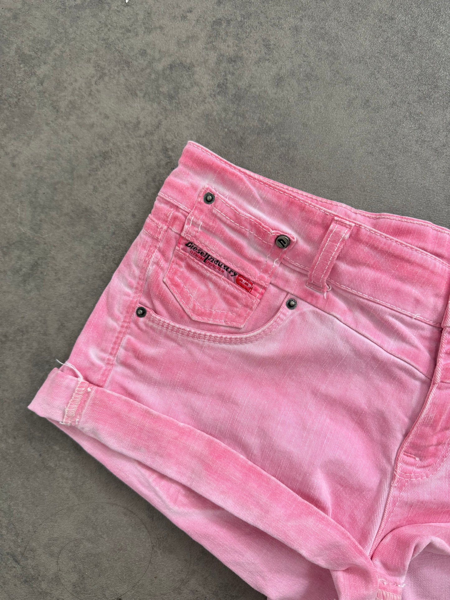 Diesel Pink Mini Shorts